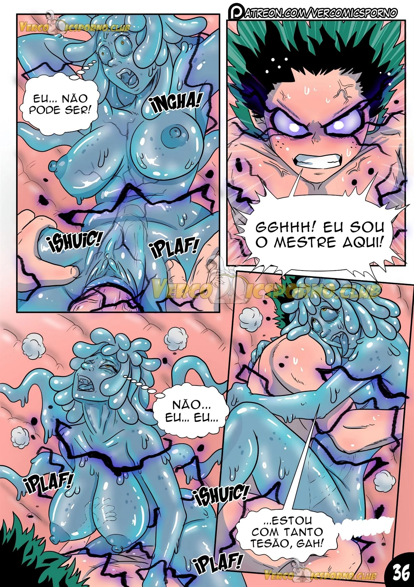 Deku e o v&iacute;rus do tes&atilde;o 3 &ndash; HQ Hentai &ndash; Quadrinho De Sexo Em PT-BR