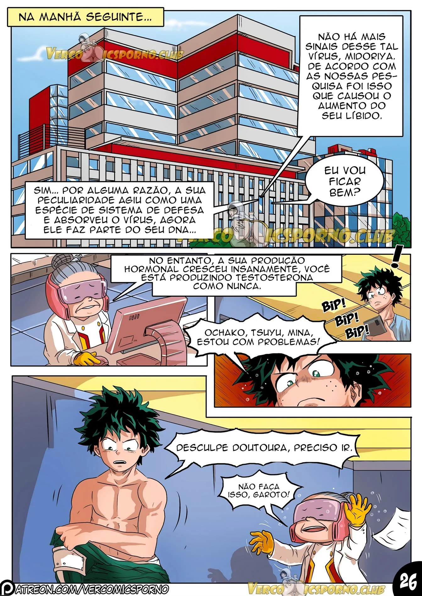 Deku e o v&iacute;rus do tes&atilde;o &ndash; HQ Hentai &ndash; Tradu&ccedil;&atilde;o Completa