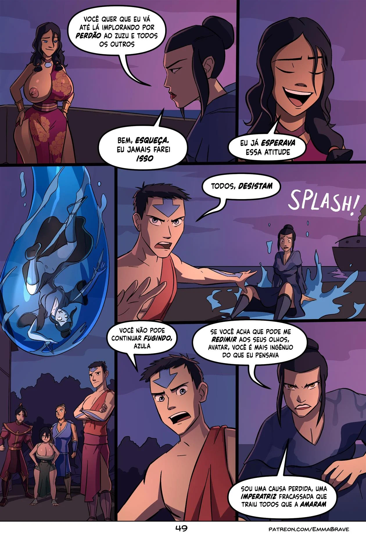 Depois do Avatar &ndash; Azula Hentai &ndash; Ler Quadrinho Porno PT-BR