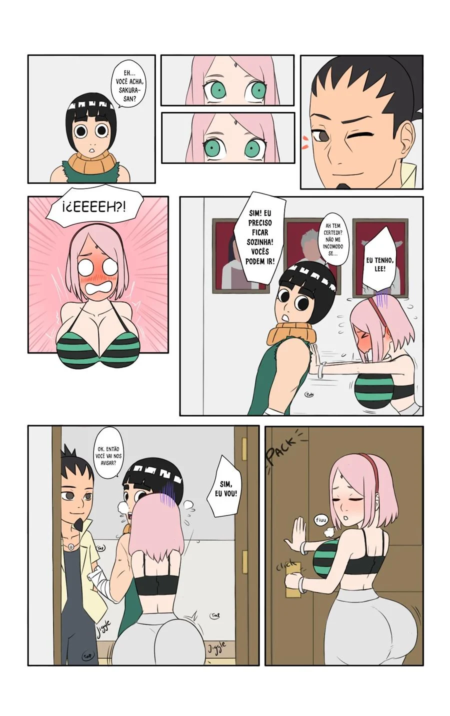 Dias quentes em Konoha - Naruto Sexo em quadrinho