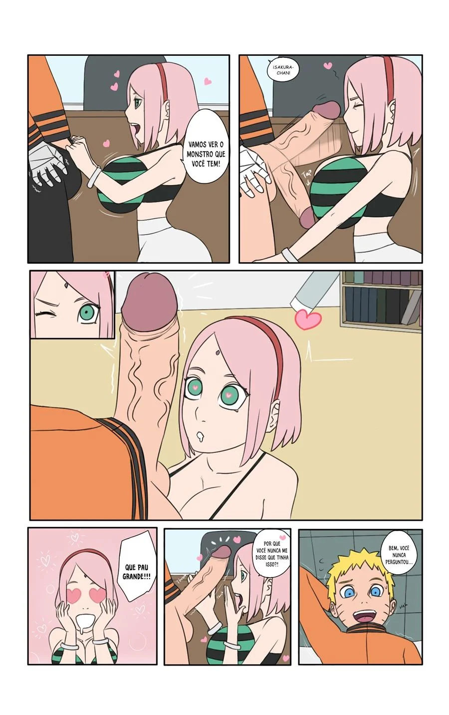 Dias quentes em Konoha - Naruto Sexo em quadrinho