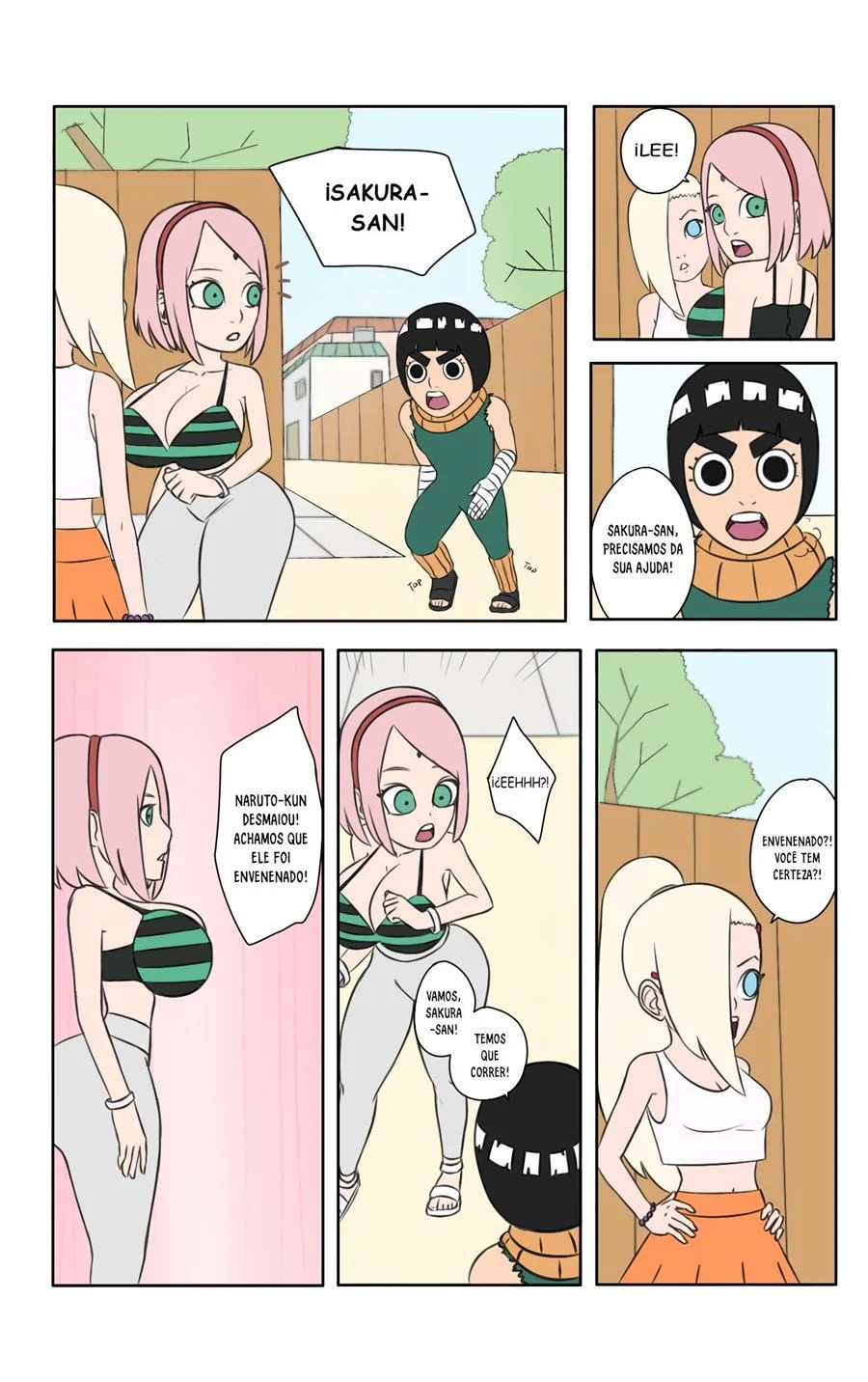 Dias quentes em Konoha - Naruto Sexo em quadrinho