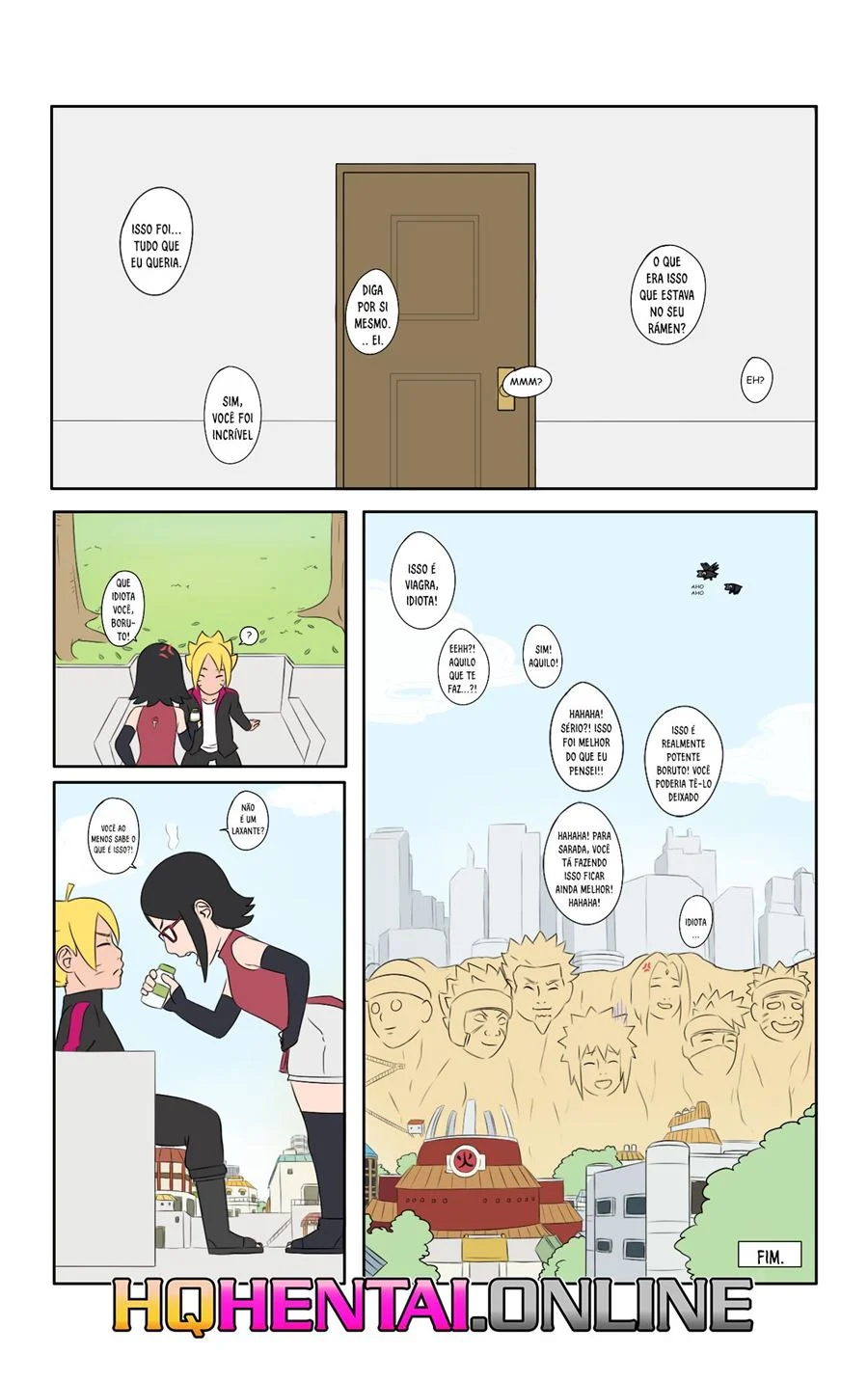 Dias quentes em Konoha - Naruto Sexo em quadrinho