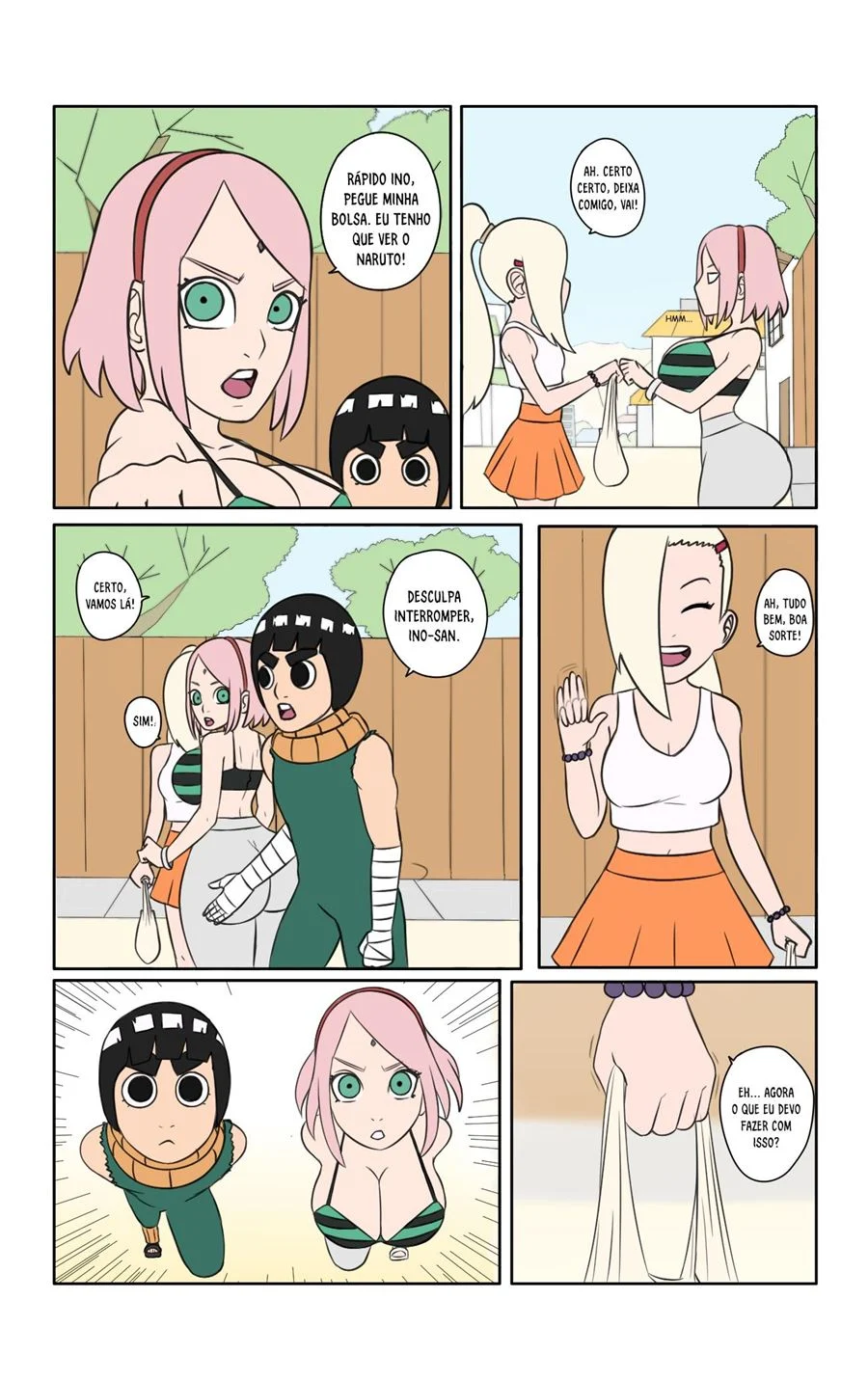 Dias quentes em Konoha - Naruto Sexo em quadrinho