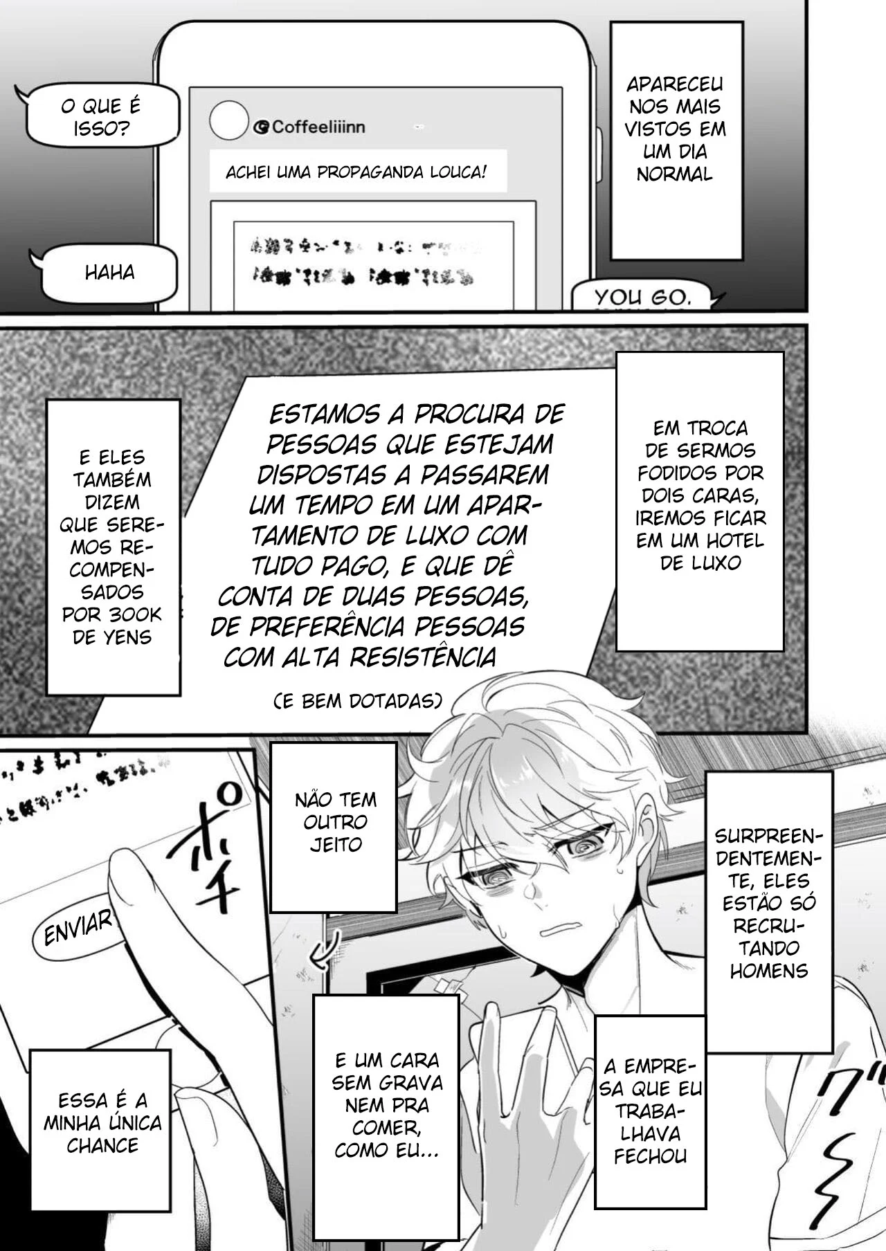 Dois Caras Safados Sugaram Minha Porra – Hentai Gay – Tradução Nacional