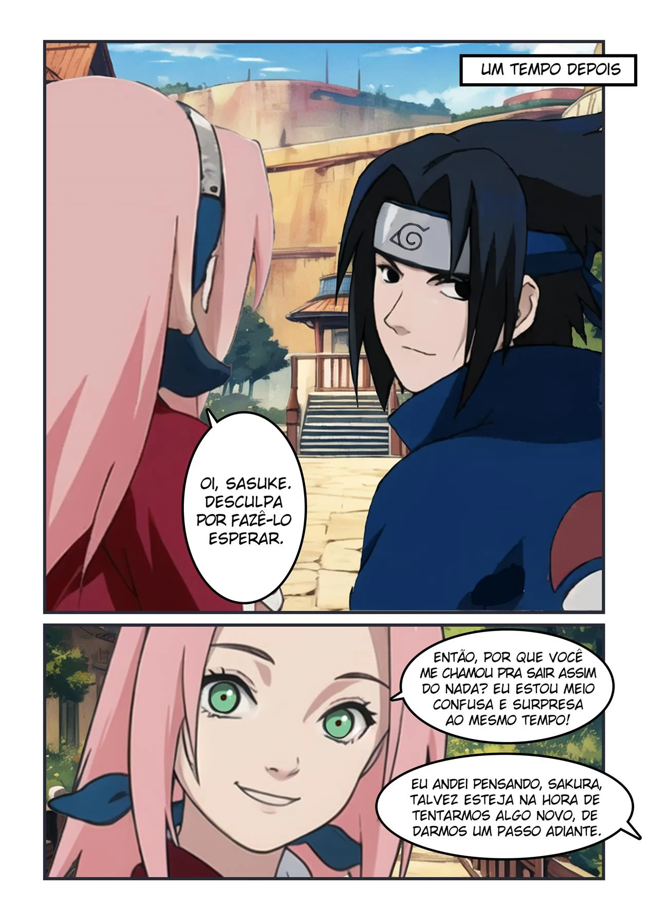 Enganando a Sakura &ndash; Gozando Dentro &ndash; Quadrinho De Sexo Em PT-BR