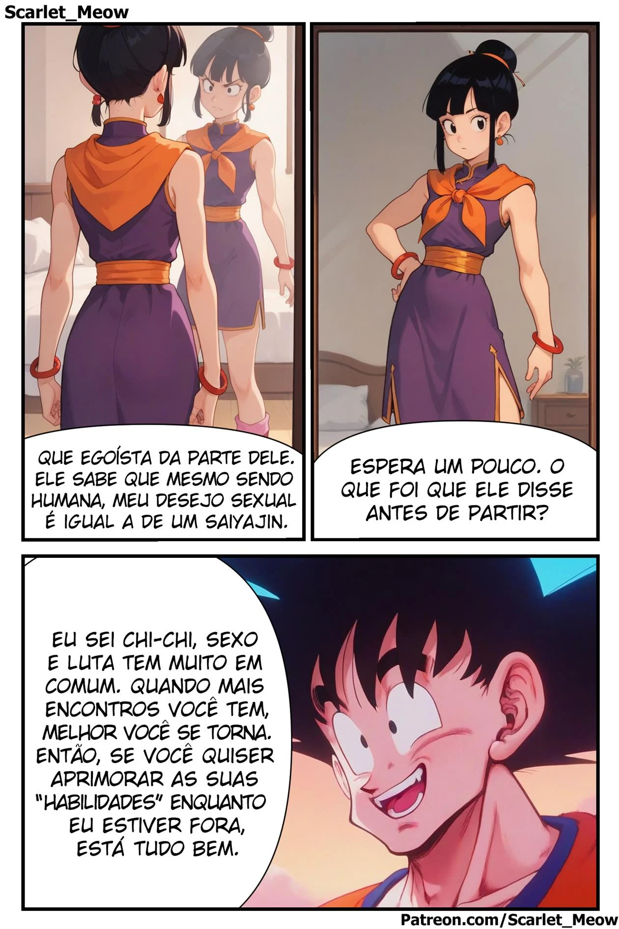 Enquanto Goku n&atilde;o est&aacute; &ndash; HQ Hentai &ndash; Em Portugu&ecirc;s