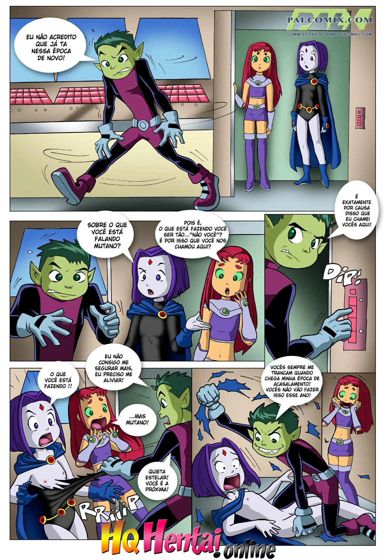 Época de Acasalamento do Mutano – Jovens Titãs Hentai – Ler Quadrinho Porno PT-BR