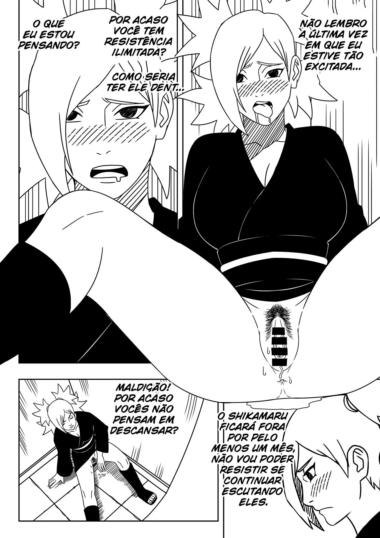 Fazendo Hora Extra no Escritório do Hokage – Temari Hentai – Ler Quadrinho Completos