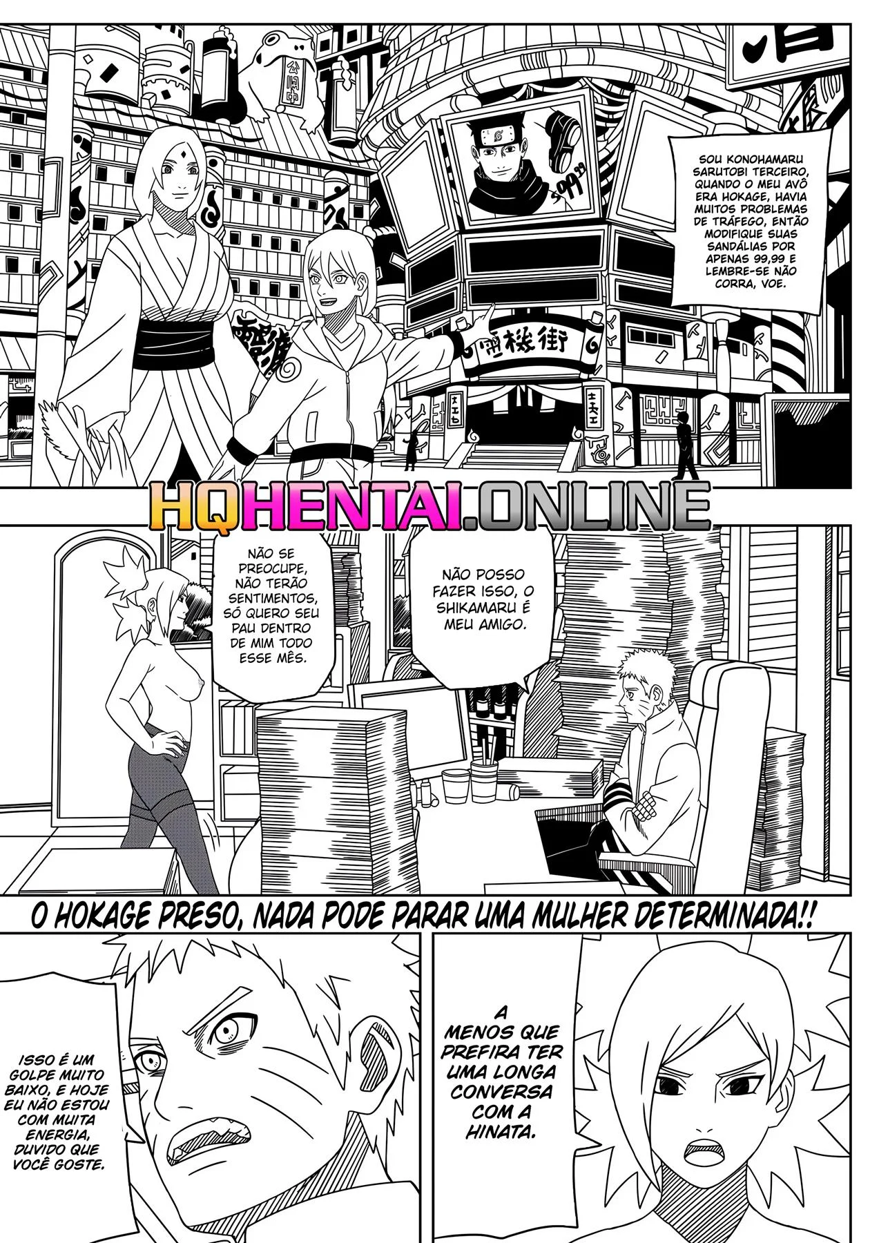 Fazendo Hora Extra no Escritório do Hokage – Temari Hentai – Ler Quadrinho Completos