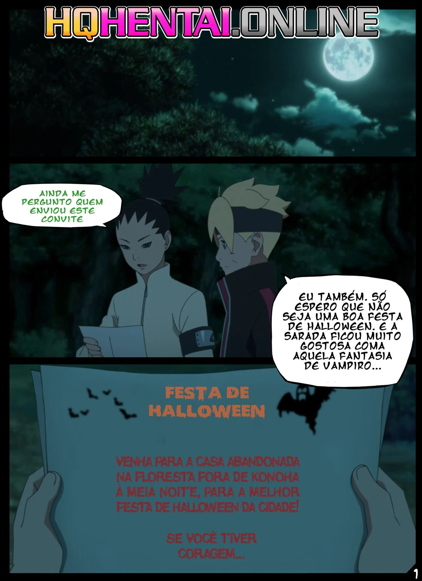 Festa de Halloween Pervertida &ndash; Sexo Grupal &ndash; Quadrinho De Sexo Em PT-BR