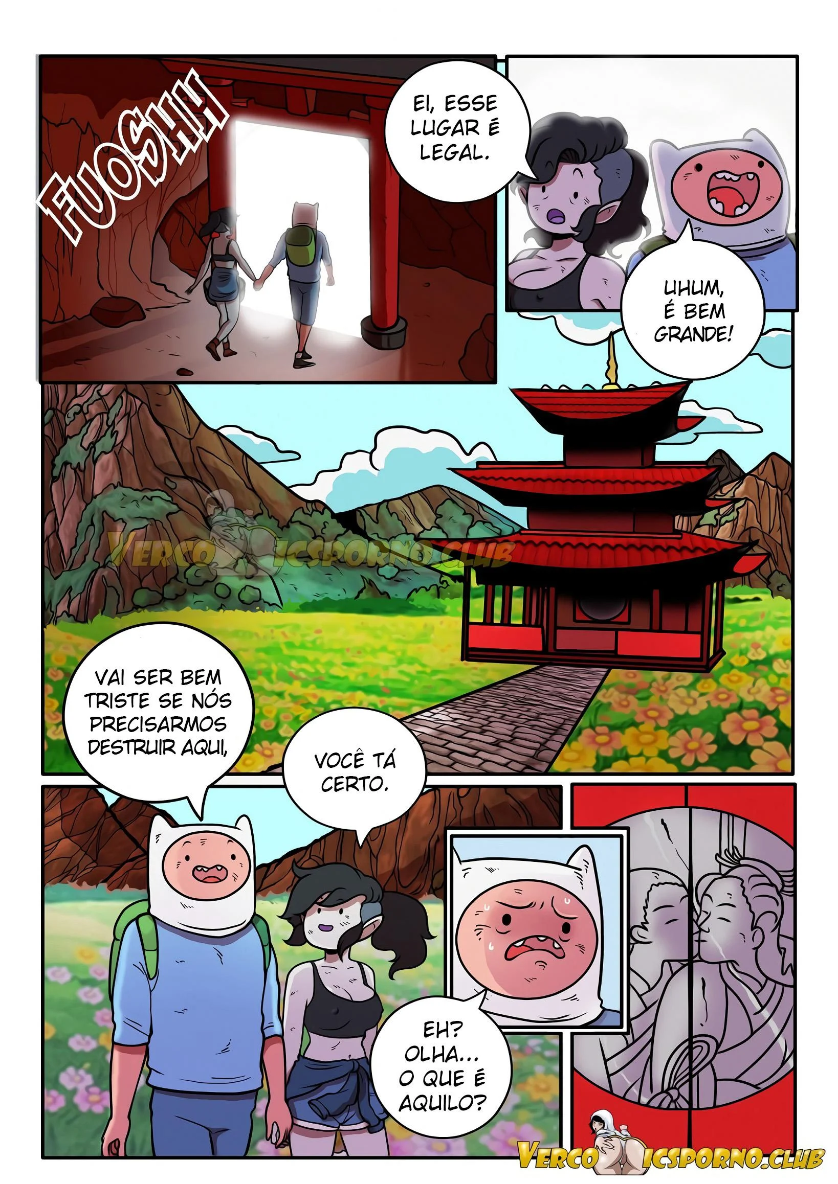 Finn no Mundo da Buceta &ndash; Cartoon &ndash; Quadrinho De Sexo Em PT-BR