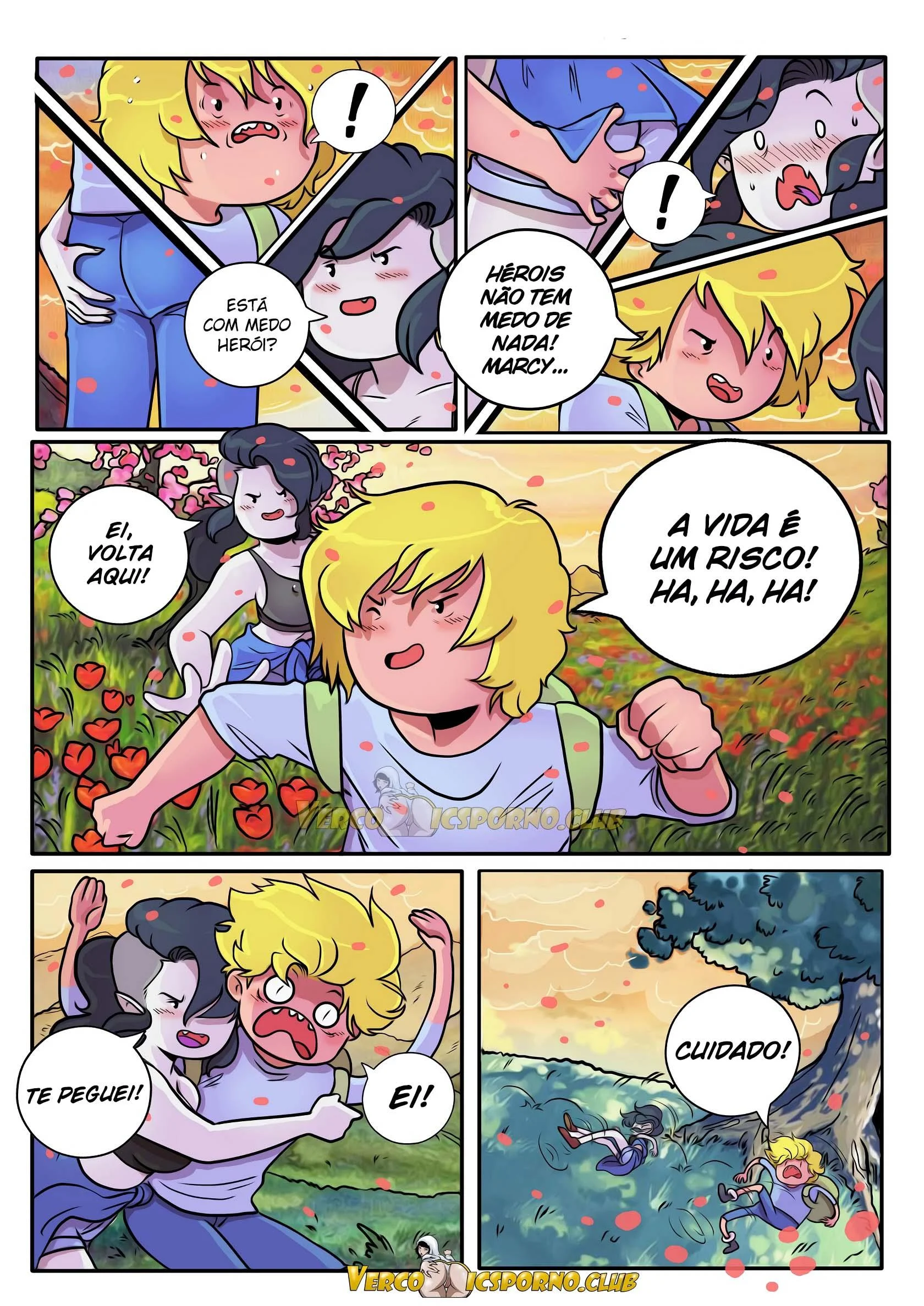 Finn no Mundo da Buceta &ndash; Cartoon &ndash; Quadrinho De Sexo Em PT-BR