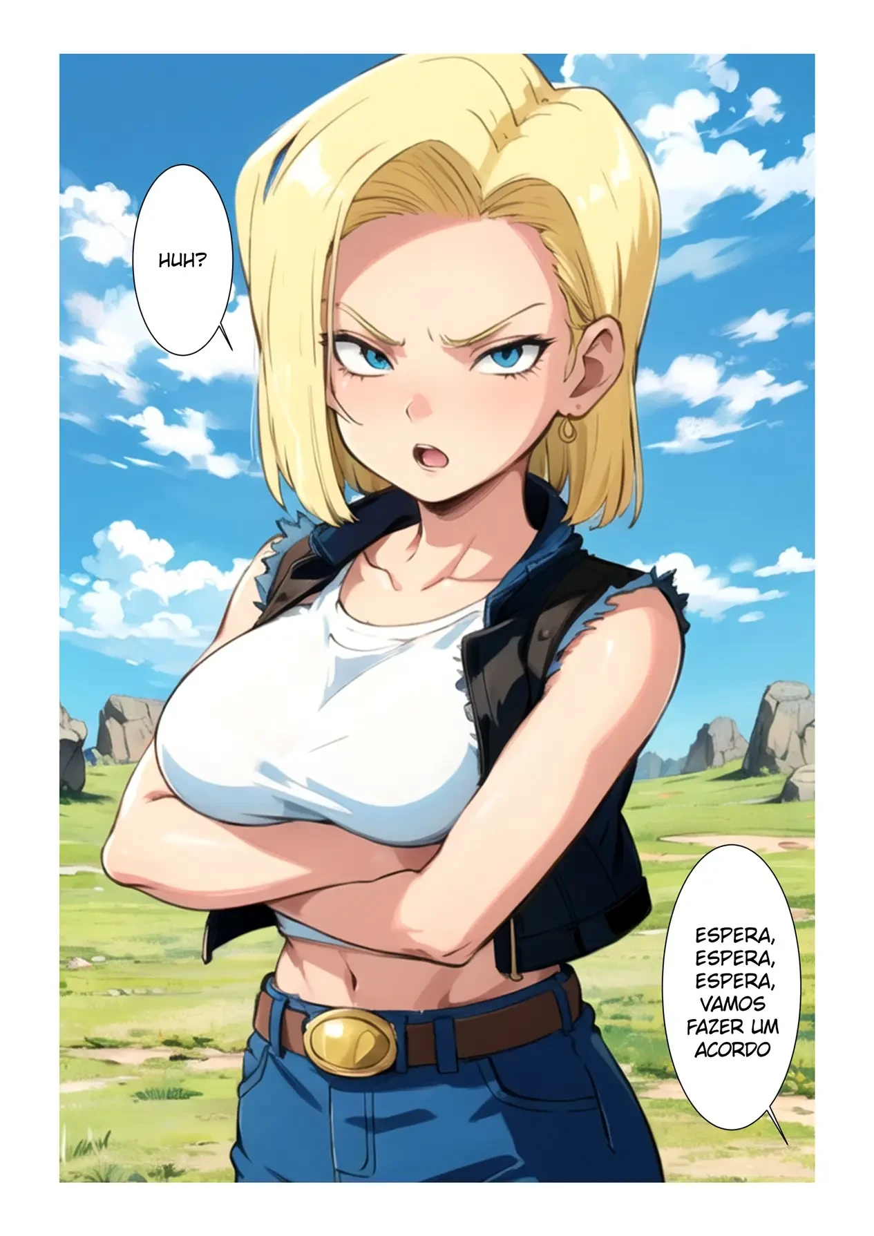 Fodendo a Androide 18 em Troca de Dinheiro &ndash; Loira &ndash; Hentai em Portugu&ecirc;s