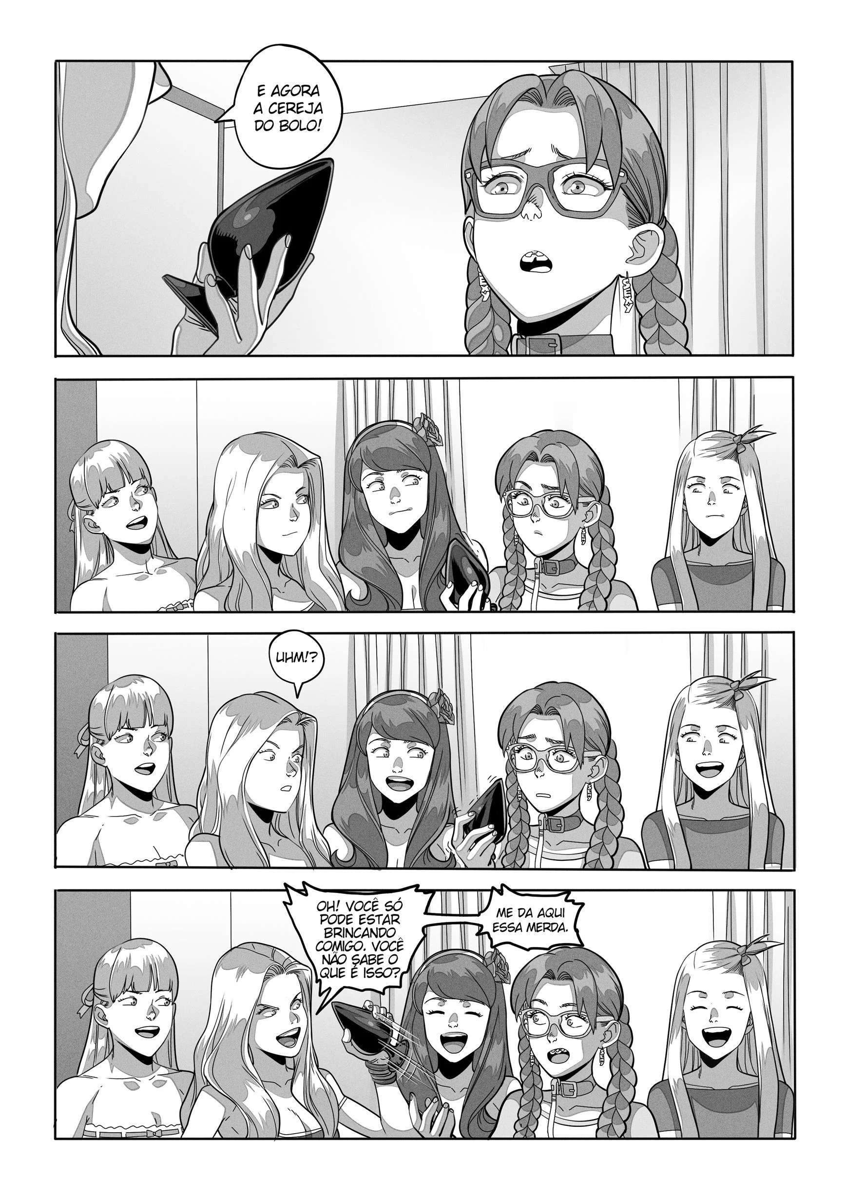 Fodendo a Nerd da Escola &ndash; Yuri &ndash; Ler Quadrinho Porno PT-BR