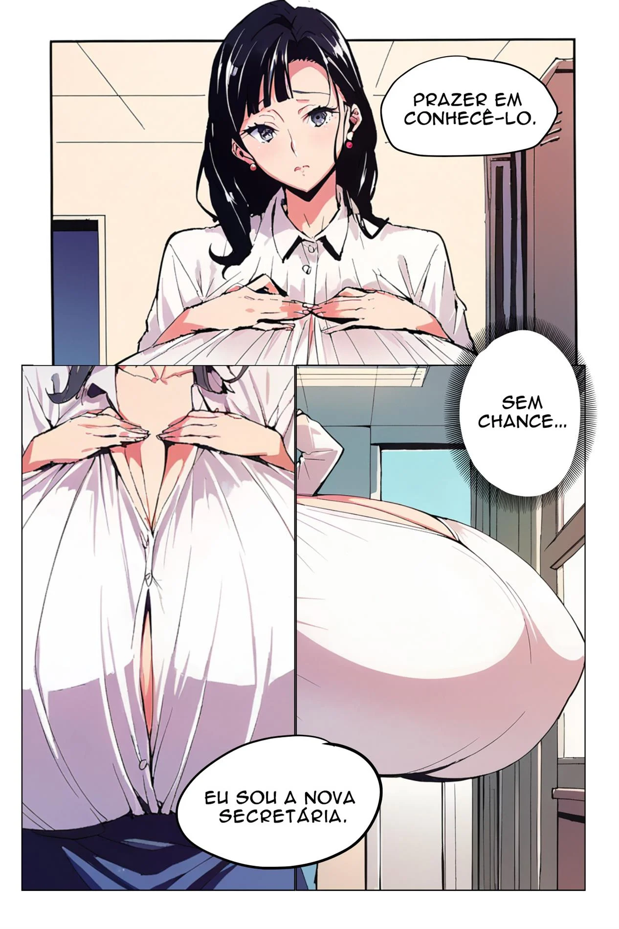 Fodendo Minha Chefe dos Peitos Gigantes – Gozando Dentro – Tradução Nacional