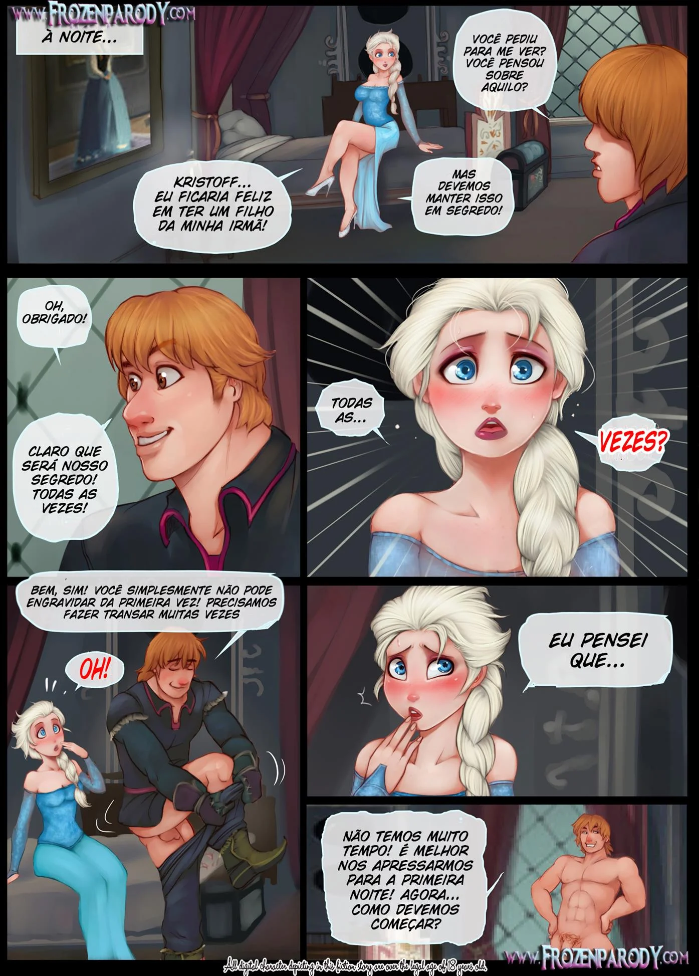 Frozen &ndash; HQ Porno &ndash; Ler Quadrinho Completos