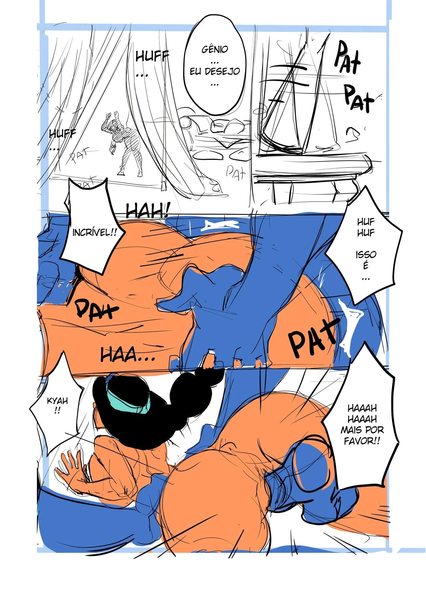 G&ecirc;nio Fodendo Jasmin &ndash; Nisego &ndash; Ler Quadrinho Porno PT-BR