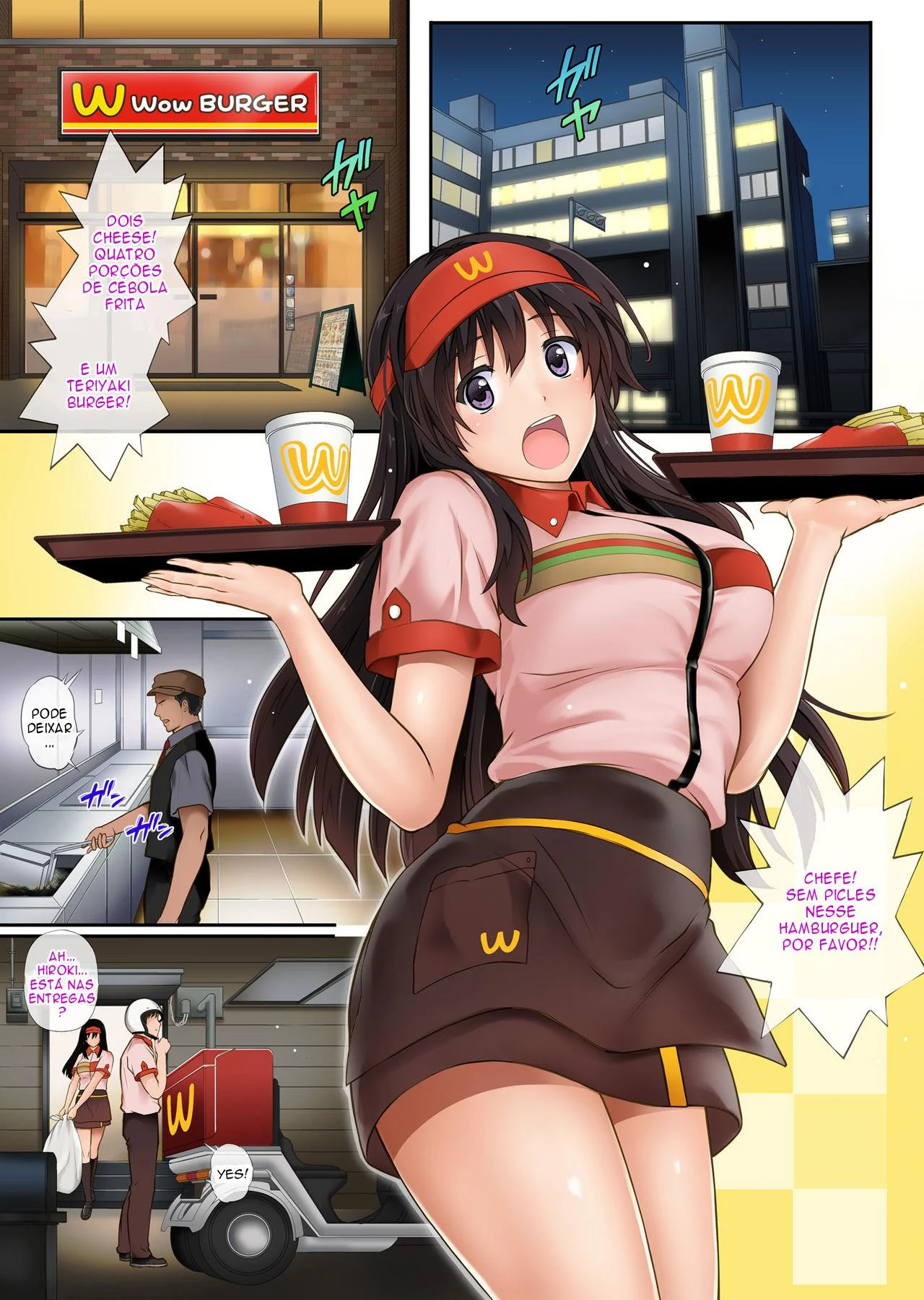 Gerente do Mc Donalds fodendo a funcion&aacute;ria gostosa &ndash; Manga Hentai &ndash; Quadrinho em Portugu&ecirc;s PT-BR