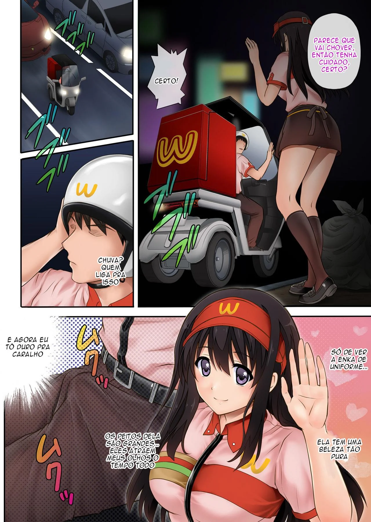 Gerente do Mc Donalds fodendo a funcion&aacute;ria gostosa &ndash; Manga Hentai &ndash; Quadrinho em Portugu&ecirc;s PT-BR
