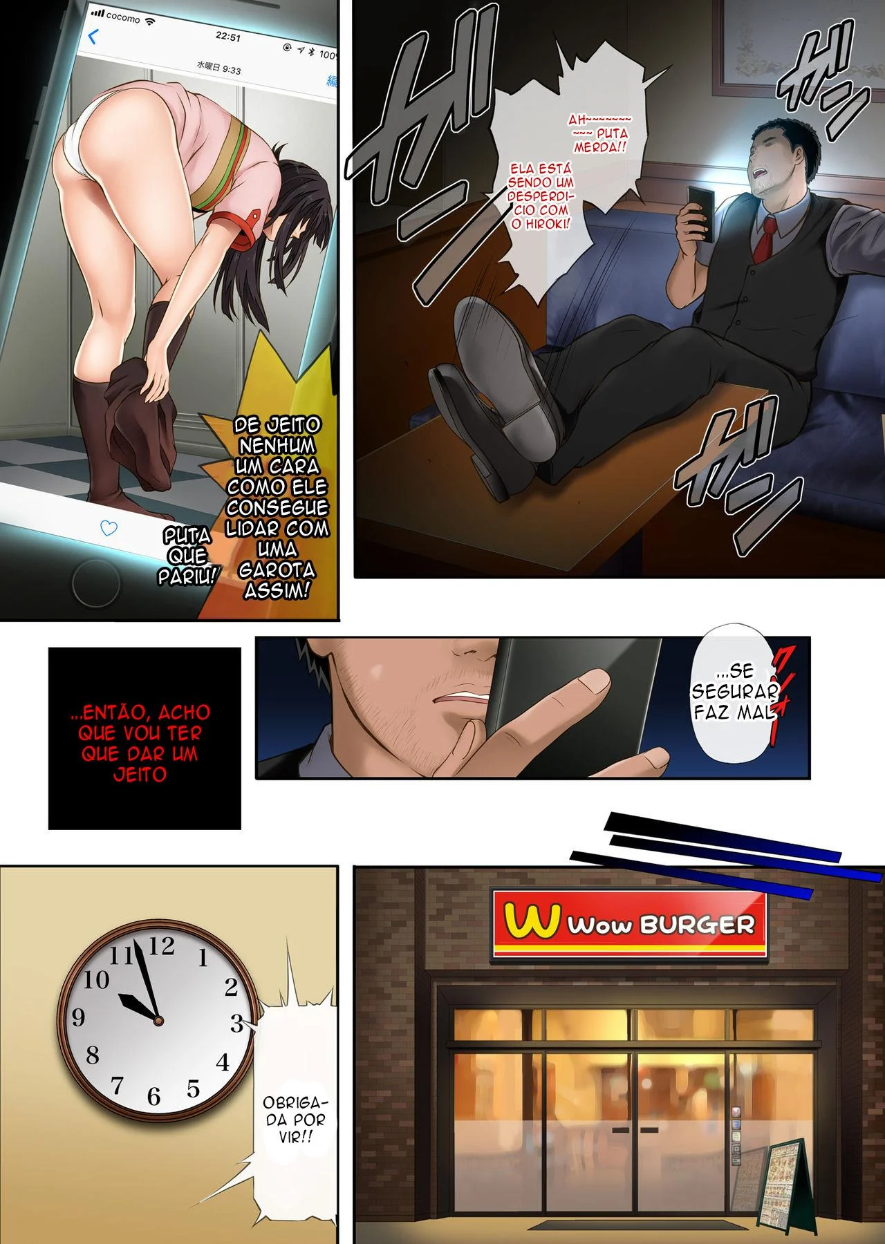 Gerente do Mc Donalds fodendo a funcion&aacute;ria gostosa &ndash; Manga Hentai &ndash; Quadrinho em Portugu&ecirc;s PT-BR