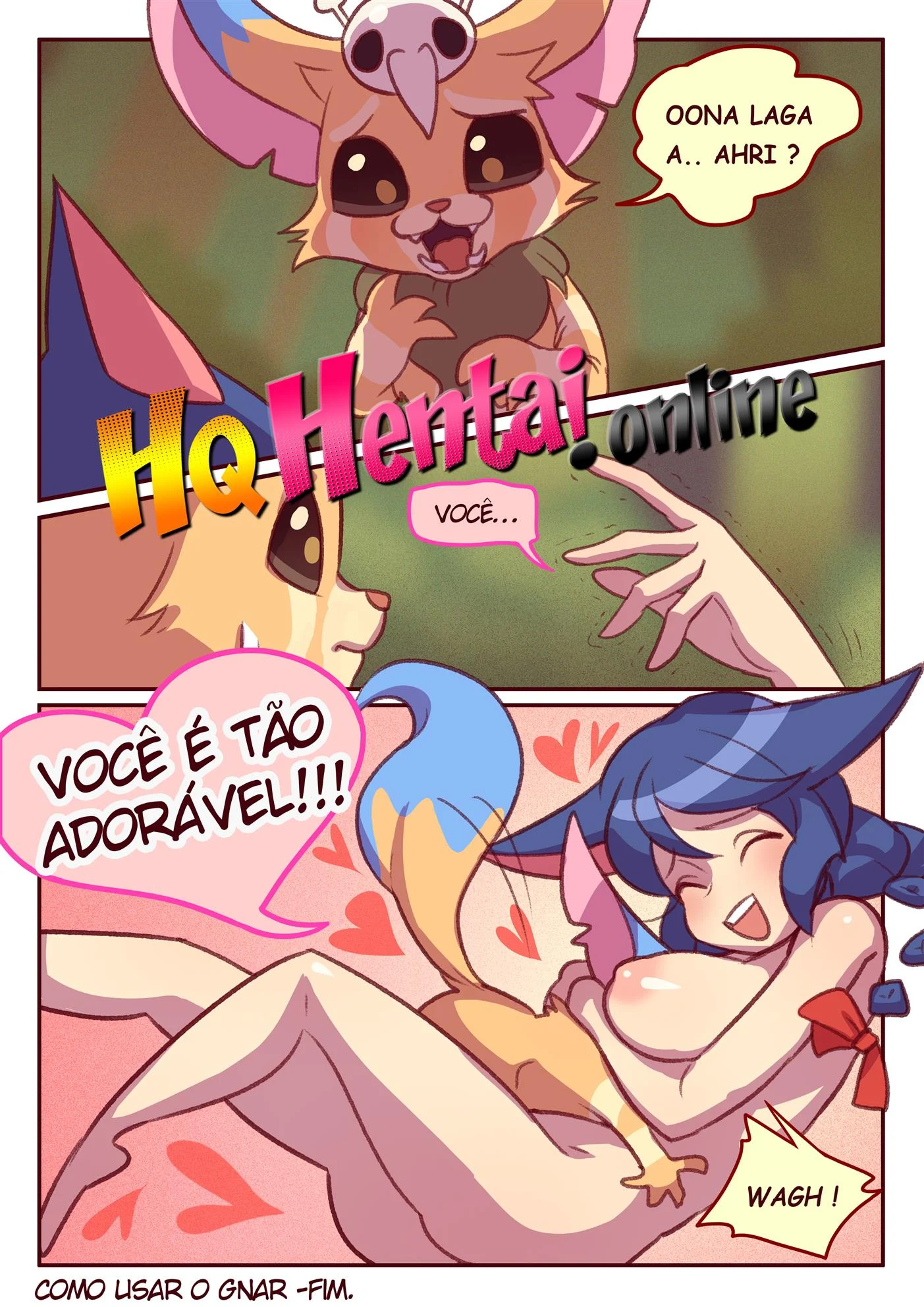 Gnar fodendo Ahri &ndash; Gozando Dentro &ndash; Quadrinho em Portugu&ecirc;s PT-BR