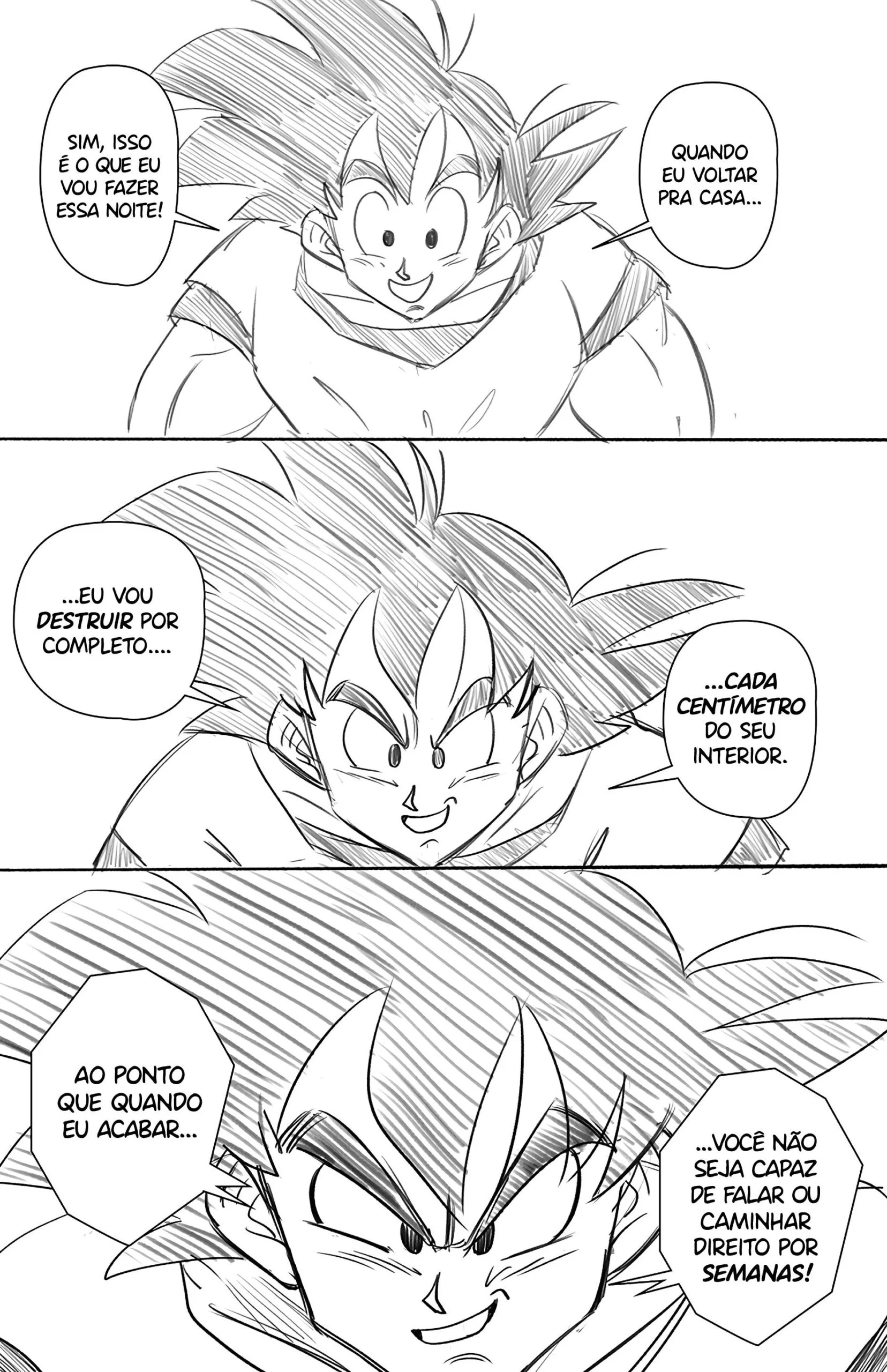 Goku destr&oacute;i o cu de Chi Chi &ndash; HQ Hentai &ndash; Ler Quadrinho Completos