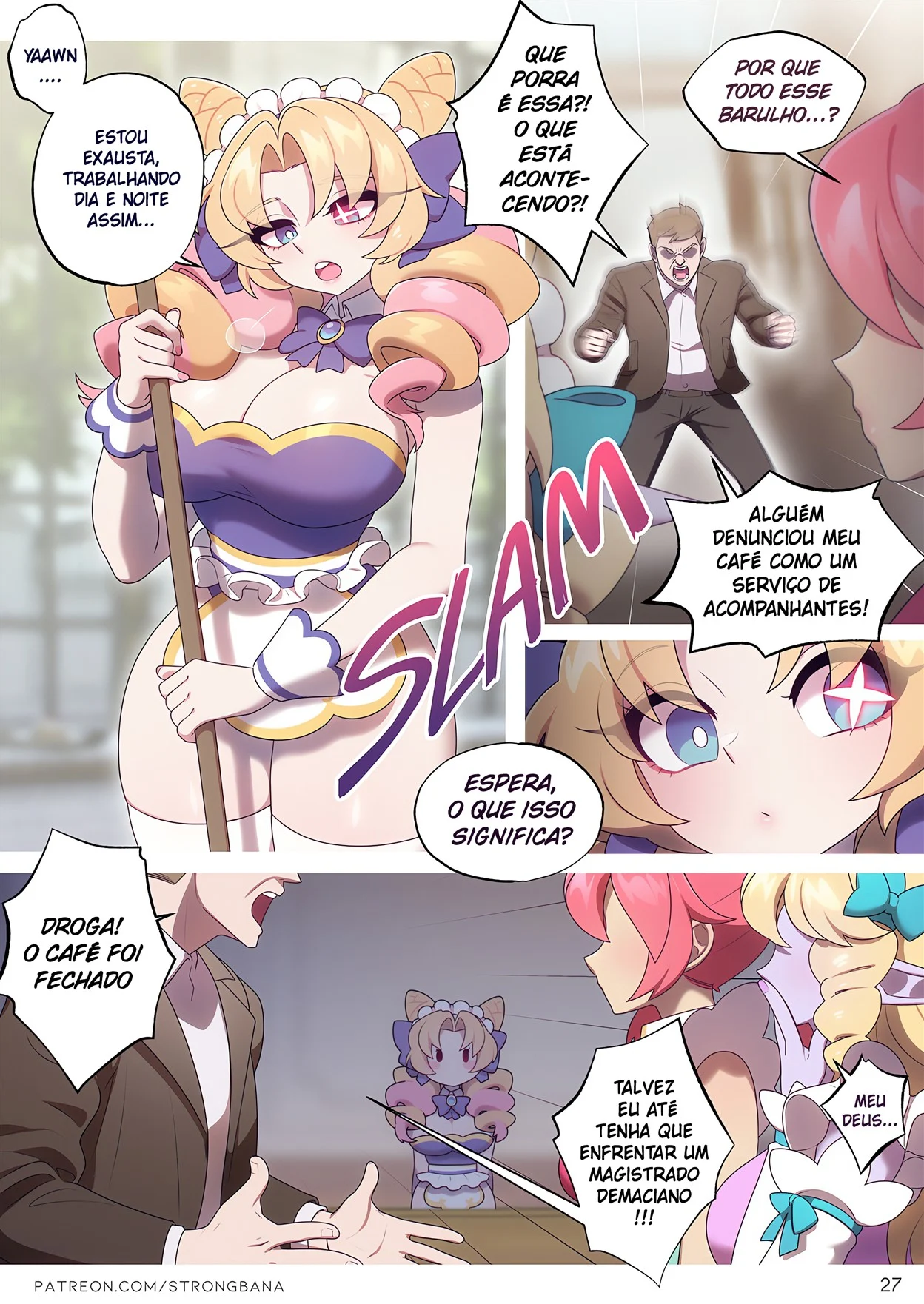 Gorjetas para Gwen &ndash; Cartoon &ndash; Quadrinho em Portugu&ecirc;s PT-BR