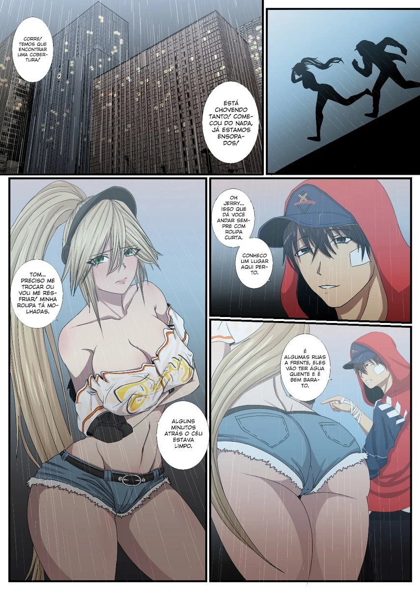 Hero Warz, Wet Night With Jerry – Doujinshi Hentai – Quadrinho em Português PT-BR