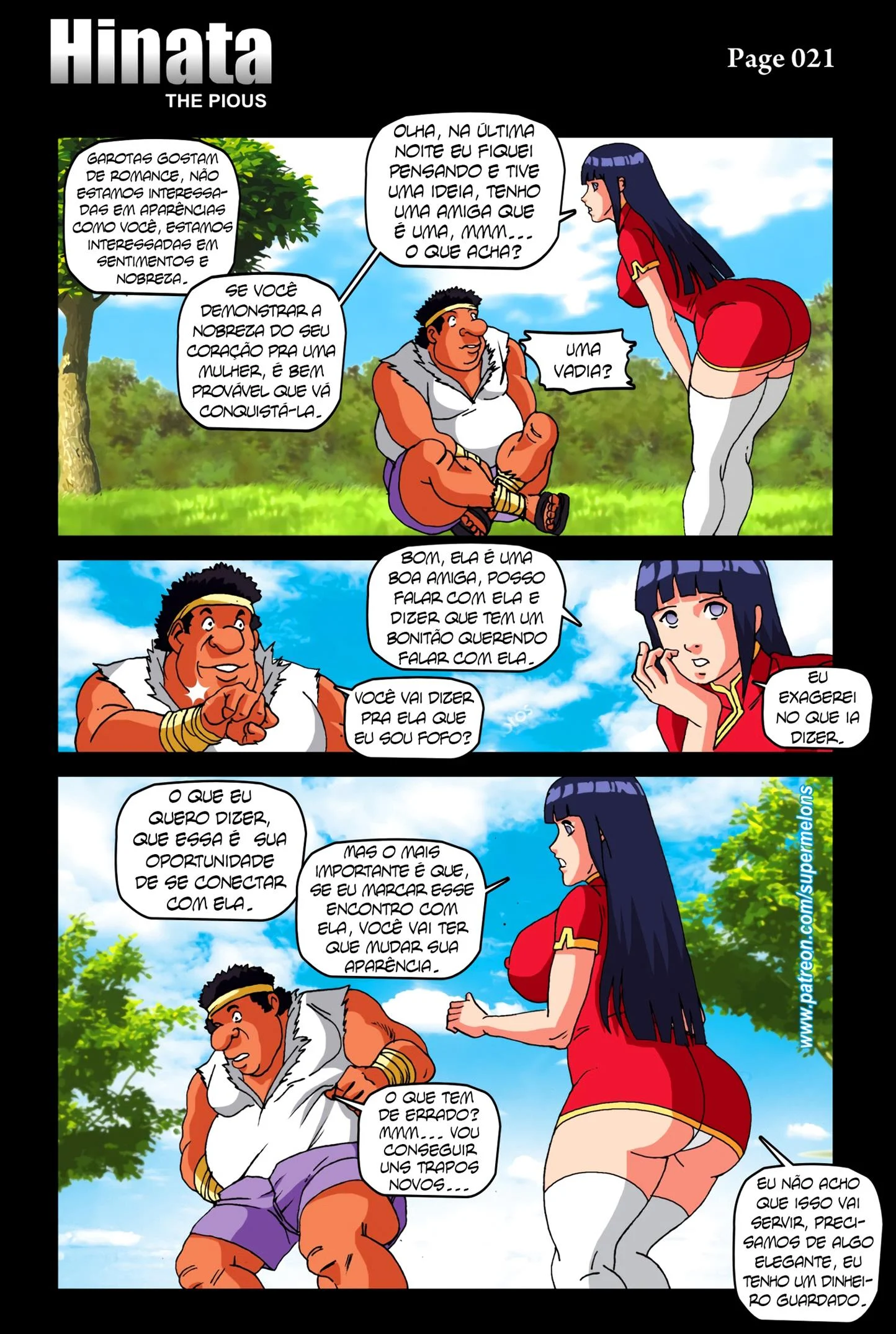 Hinata e o Gordinho Dotado &ndash; Hentai Sem Censura &ndash; Ler Quadrinho Porno PT-BR