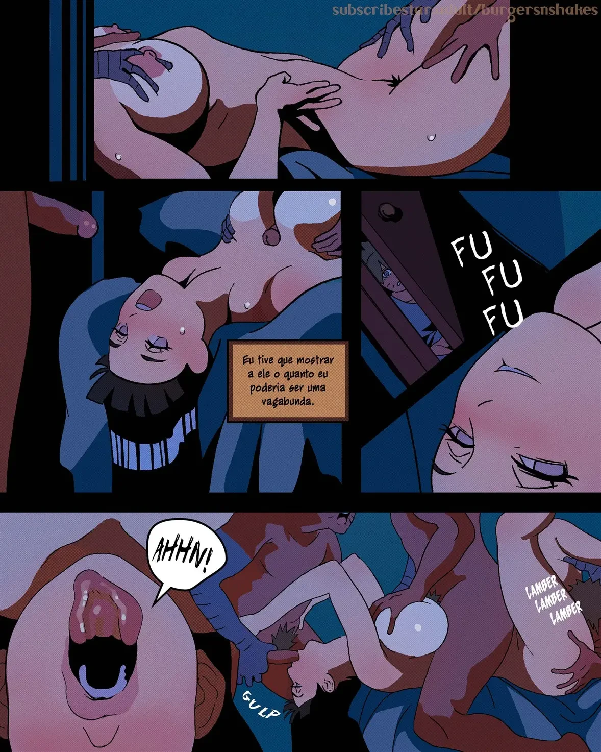 Hinata viciada no pau de Boruto 3 &ndash; Sexo Grupal &ndash; Sem Censura