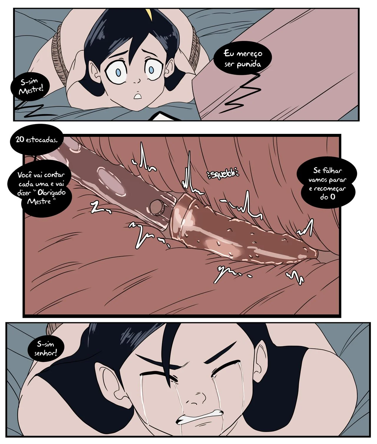 Hipnotizando a Violeta &ndash; Bondage &ndash; Ler Quadrinho Porno PT-BR