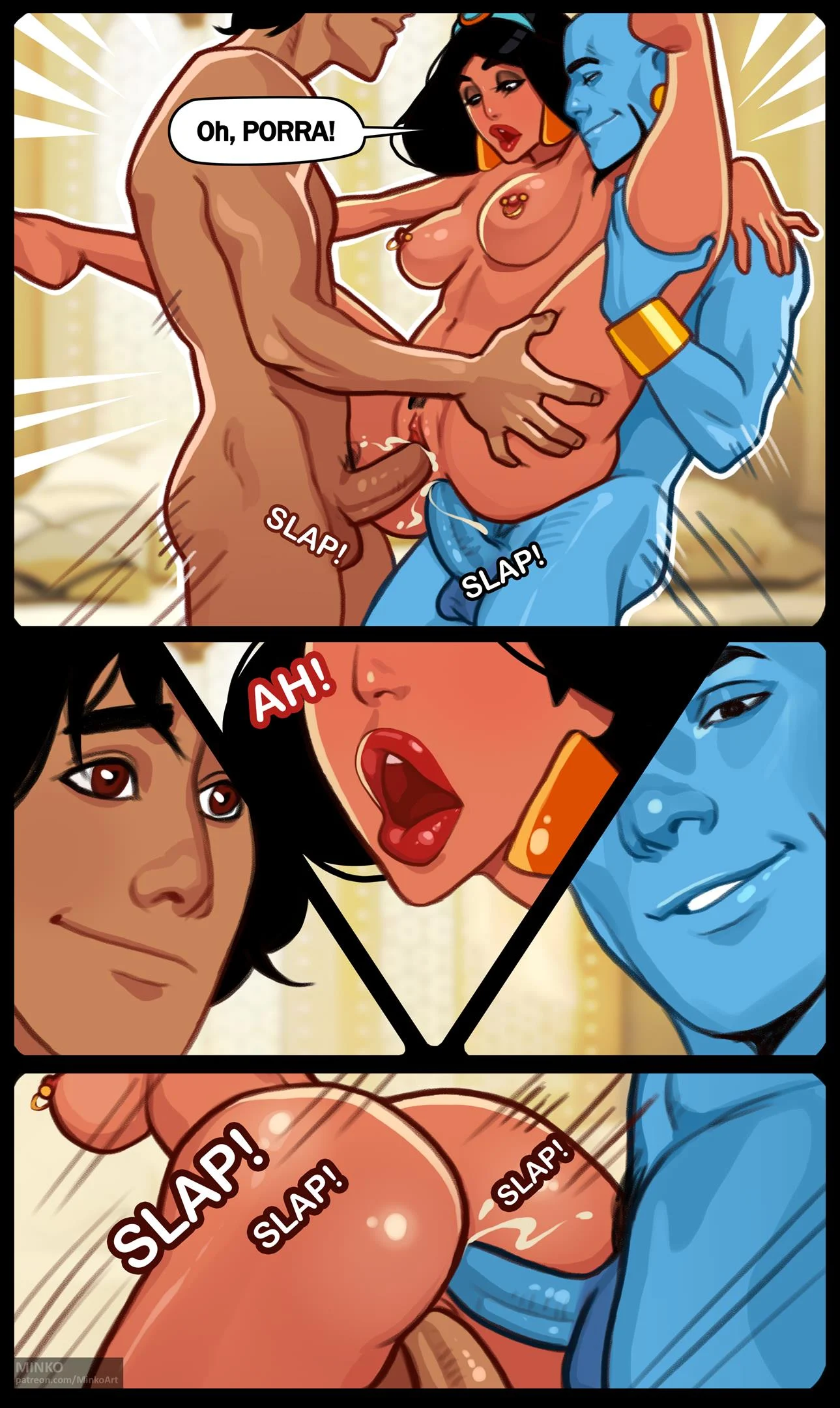 Jasmine recompensando seu herói – HQ Porno – Sem Censura Jasmine recompensando seu herói – HQ Porno – Sem Censura