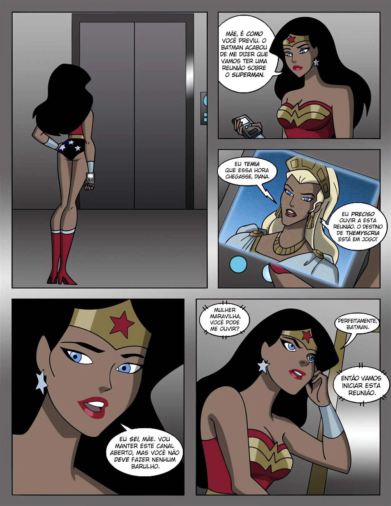 Liga da Putaria &ndash; Mulher Maravilha Hentai &ndash; Quadrinho De Sexo Em PT-BR