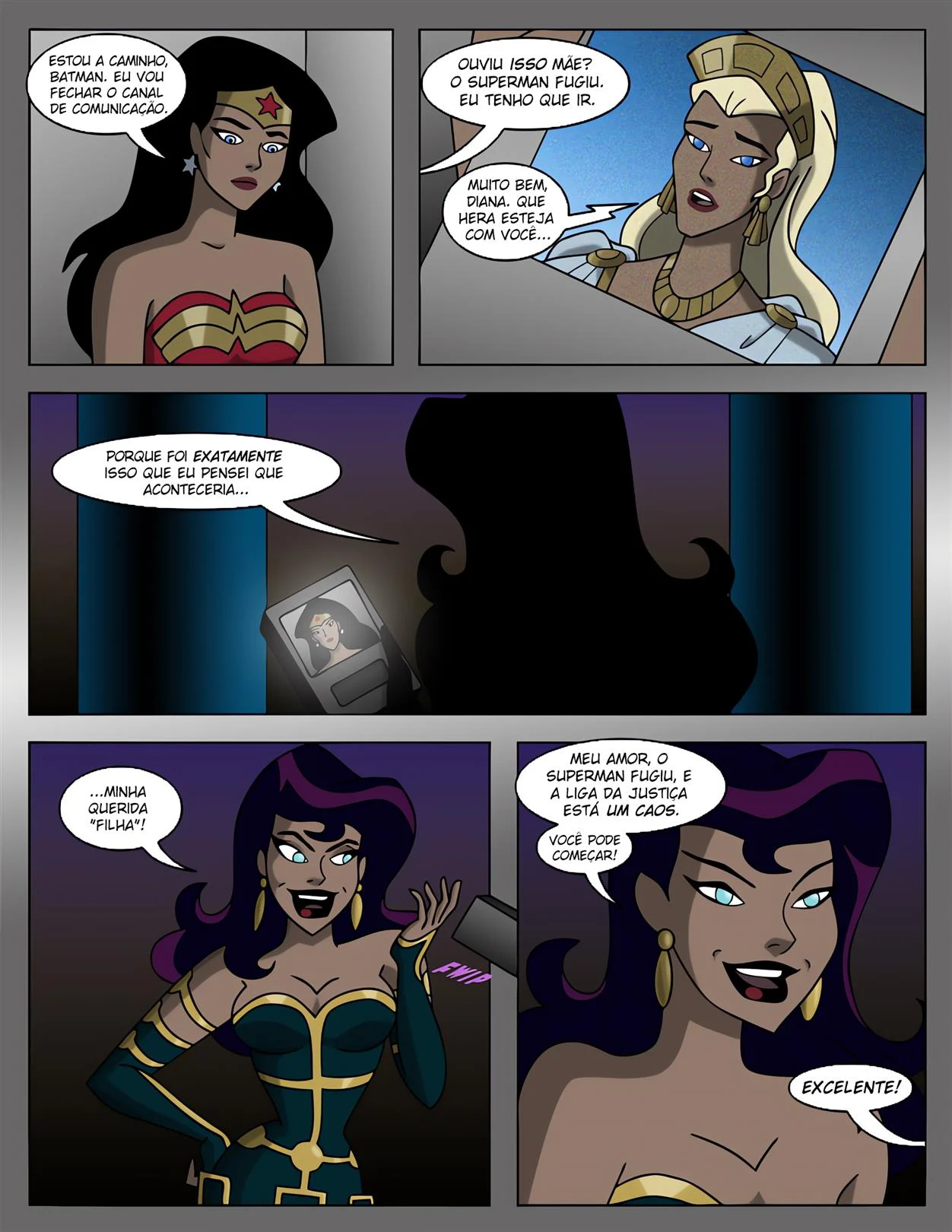 Liga da Putaria &ndash; Mulher Maravilha Hentai &ndash; Quadrinho De Sexo Em PT-BR