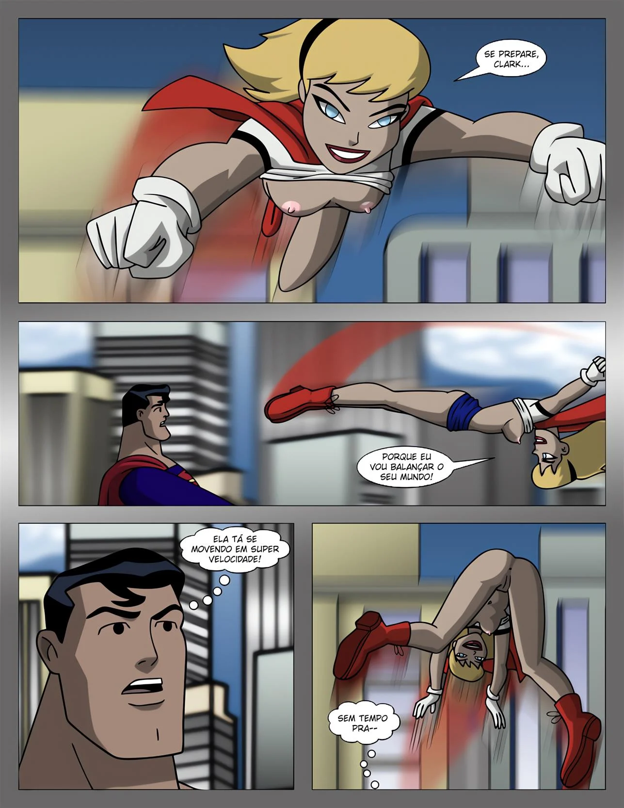 Liga da Putaria &ndash; Mulher Maravilha Hentai &ndash; Quadrinho De Sexo Em PT-BR