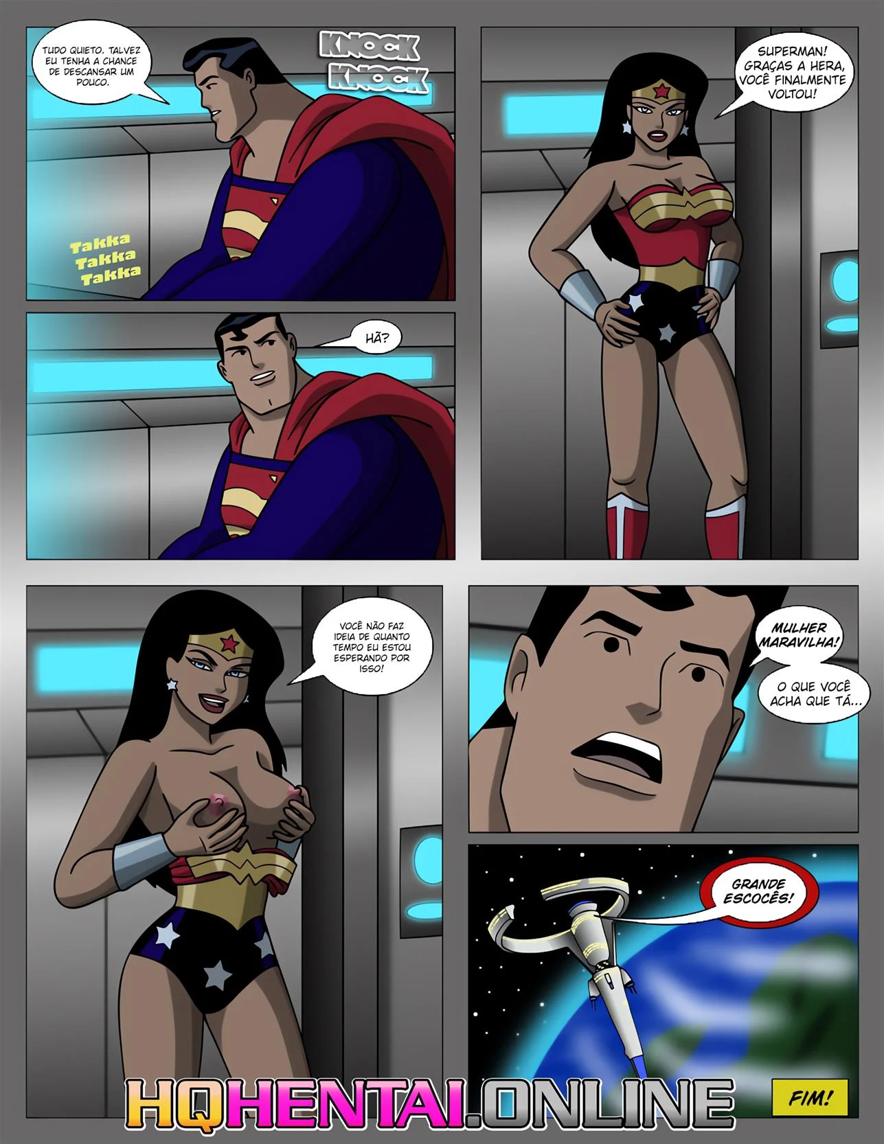 Liga da Putaria &ndash; Mulher Maravilha Hentai &ndash; Quadrinho De Sexo Em PT-BR