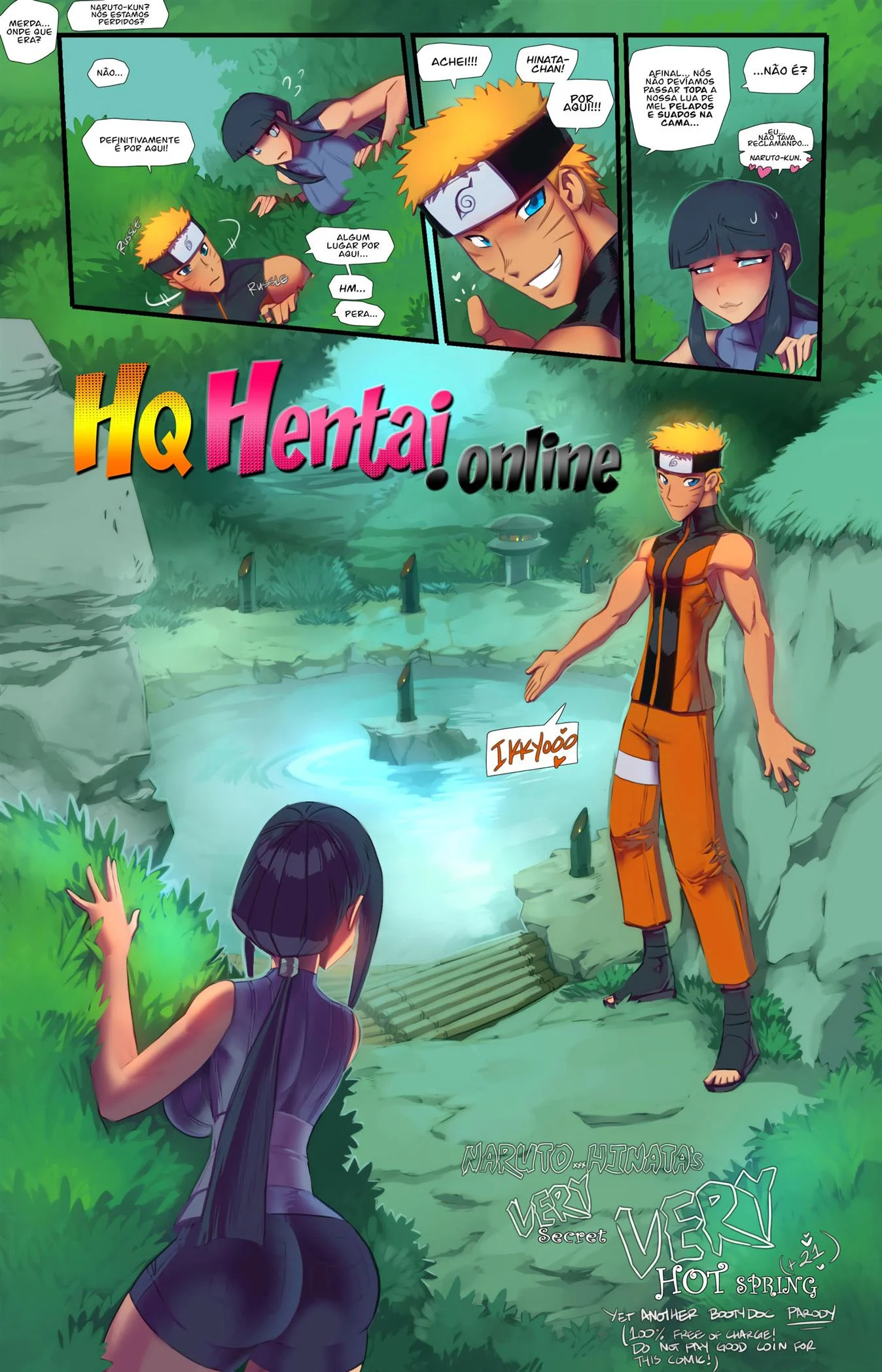 Lua de mel nas fontes termais &ndash; Anal &ndash; Quadrinho De Sexo Em PT-BR