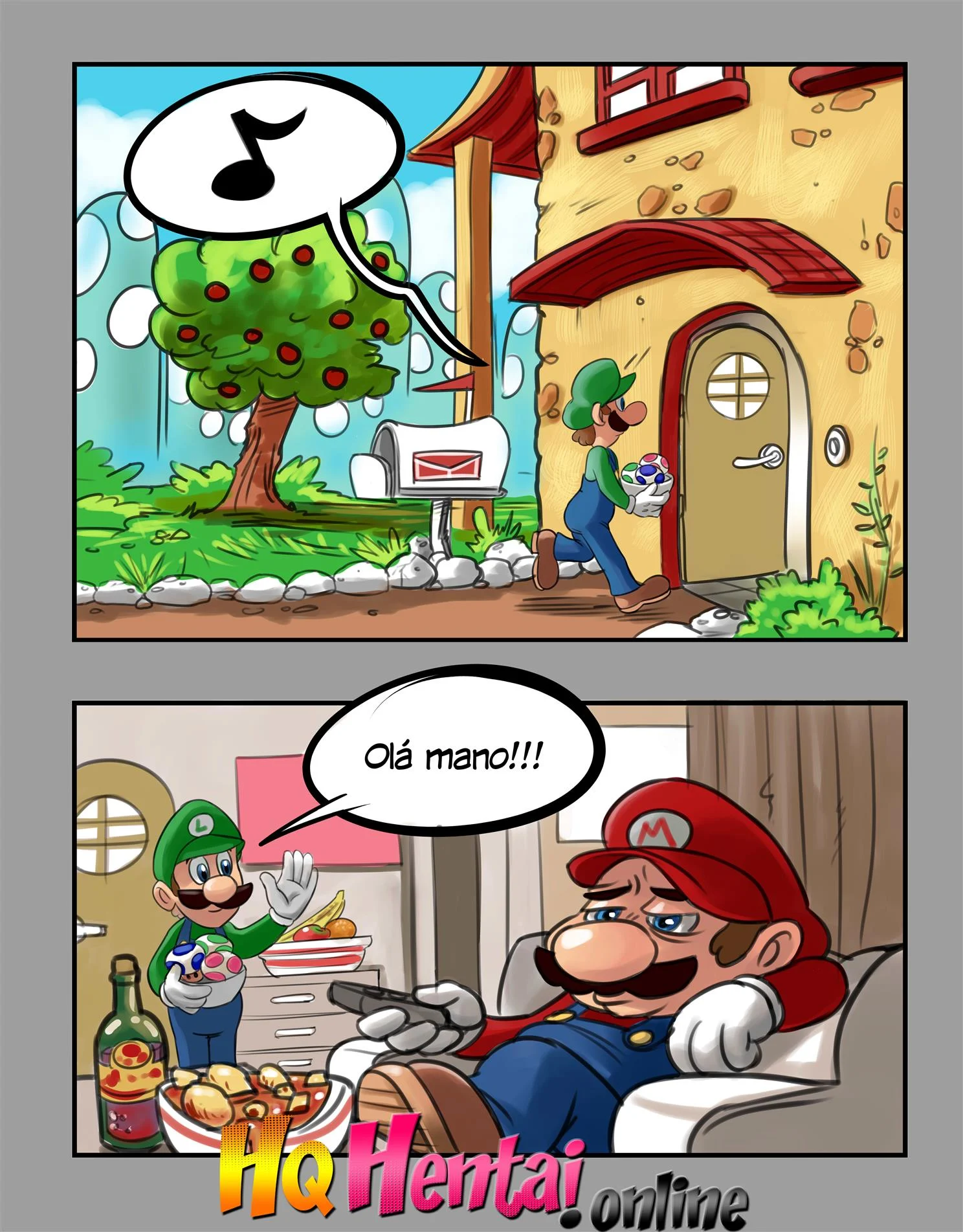 Luigi e Mario &ndash; Buceta Raspada &ndash; Em Portugu&ecirc;s