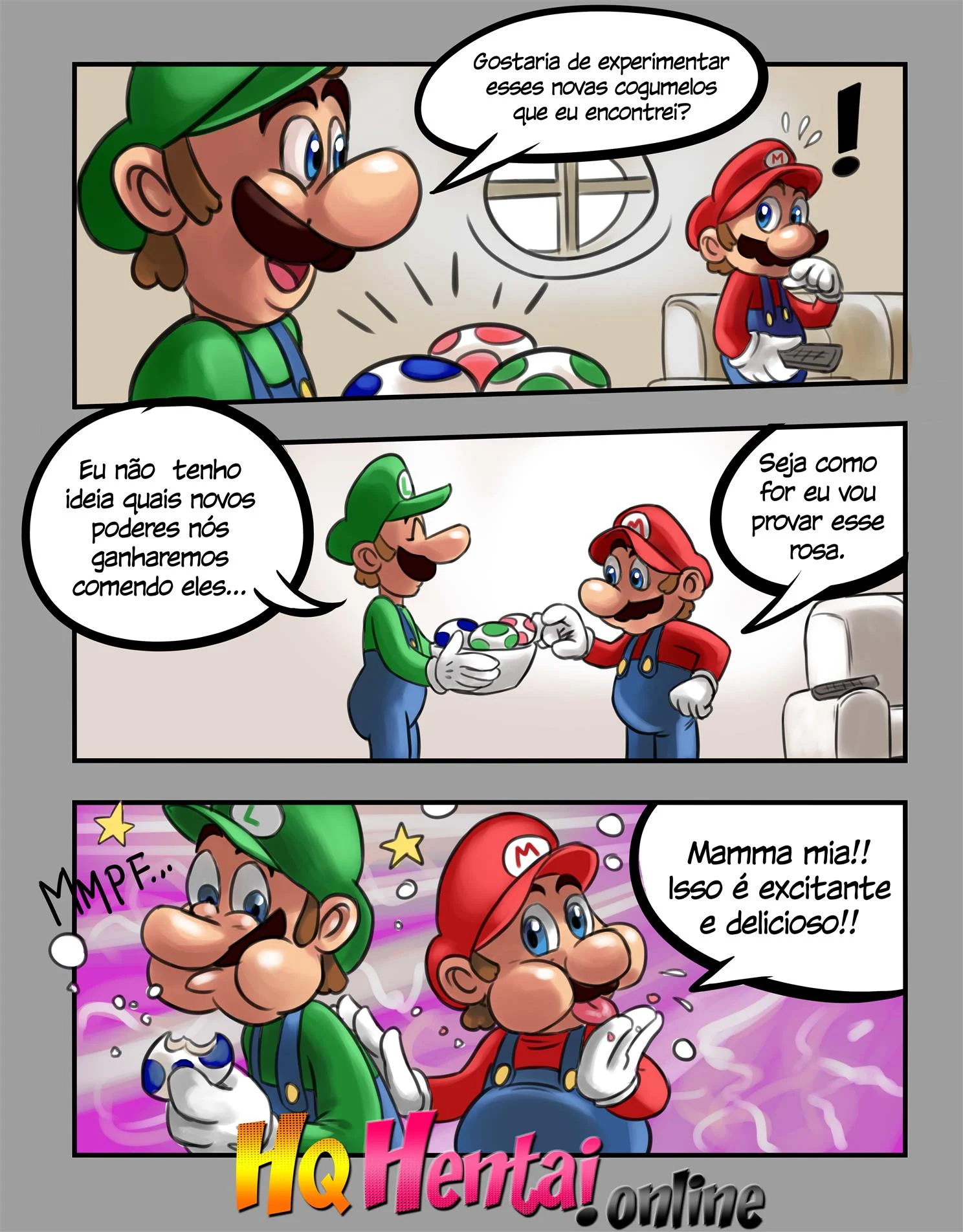 Luigi e Mario &ndash; Buceta Raspada &ndash; Em Portugu&ecirc;s