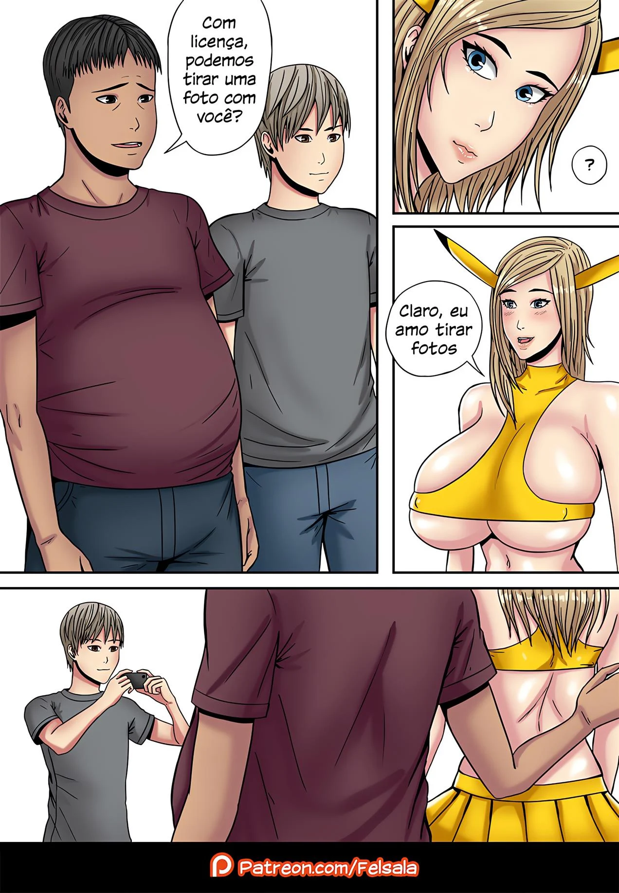 Lulu a Cosplayer Vadia – Sexo Grupal – Ler Quadrinho Completos