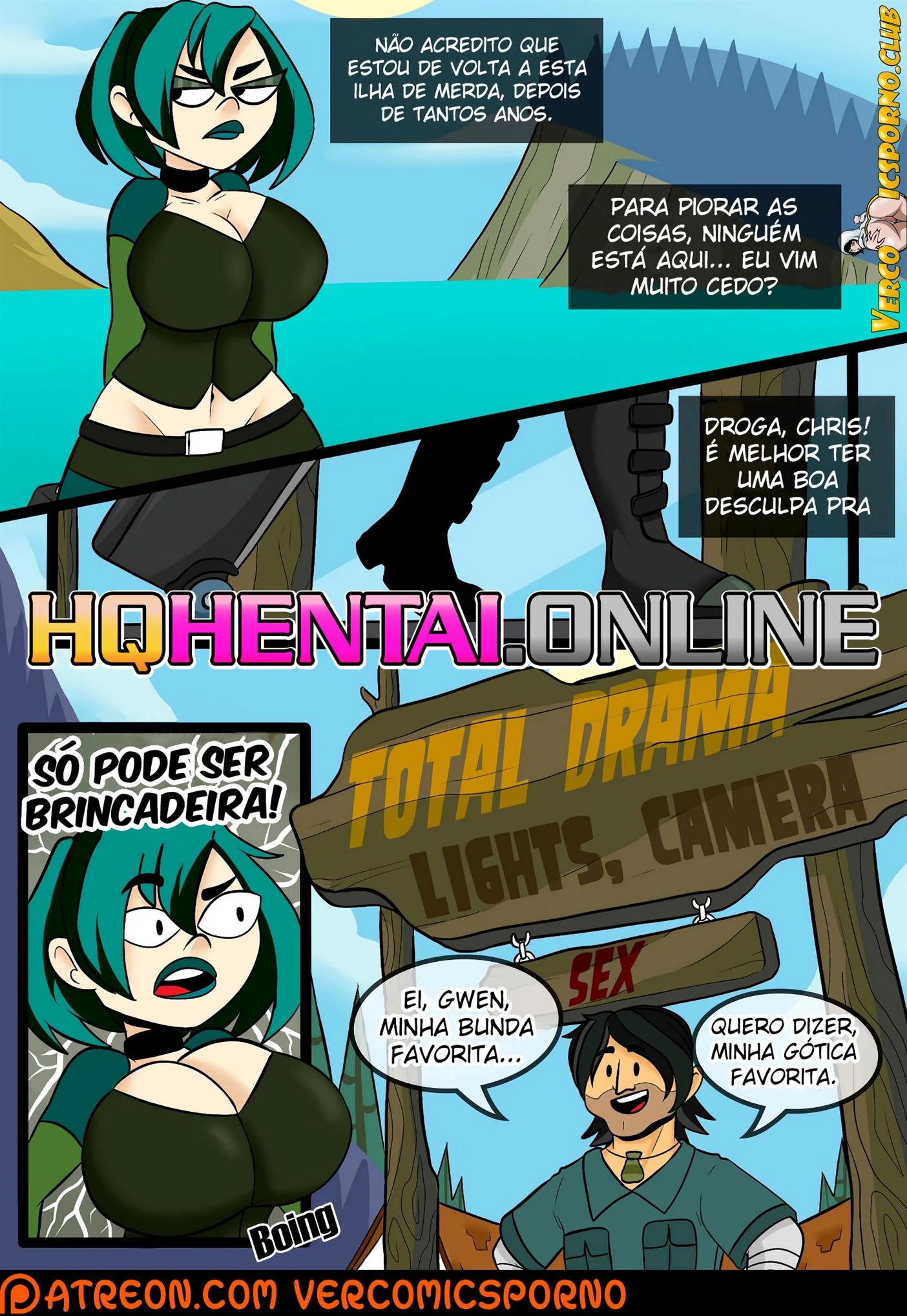 Luzes C&acirc;mera e Sexo &ndash; Drama Total Hentai &ndash; Em Portugu&ecirc;s