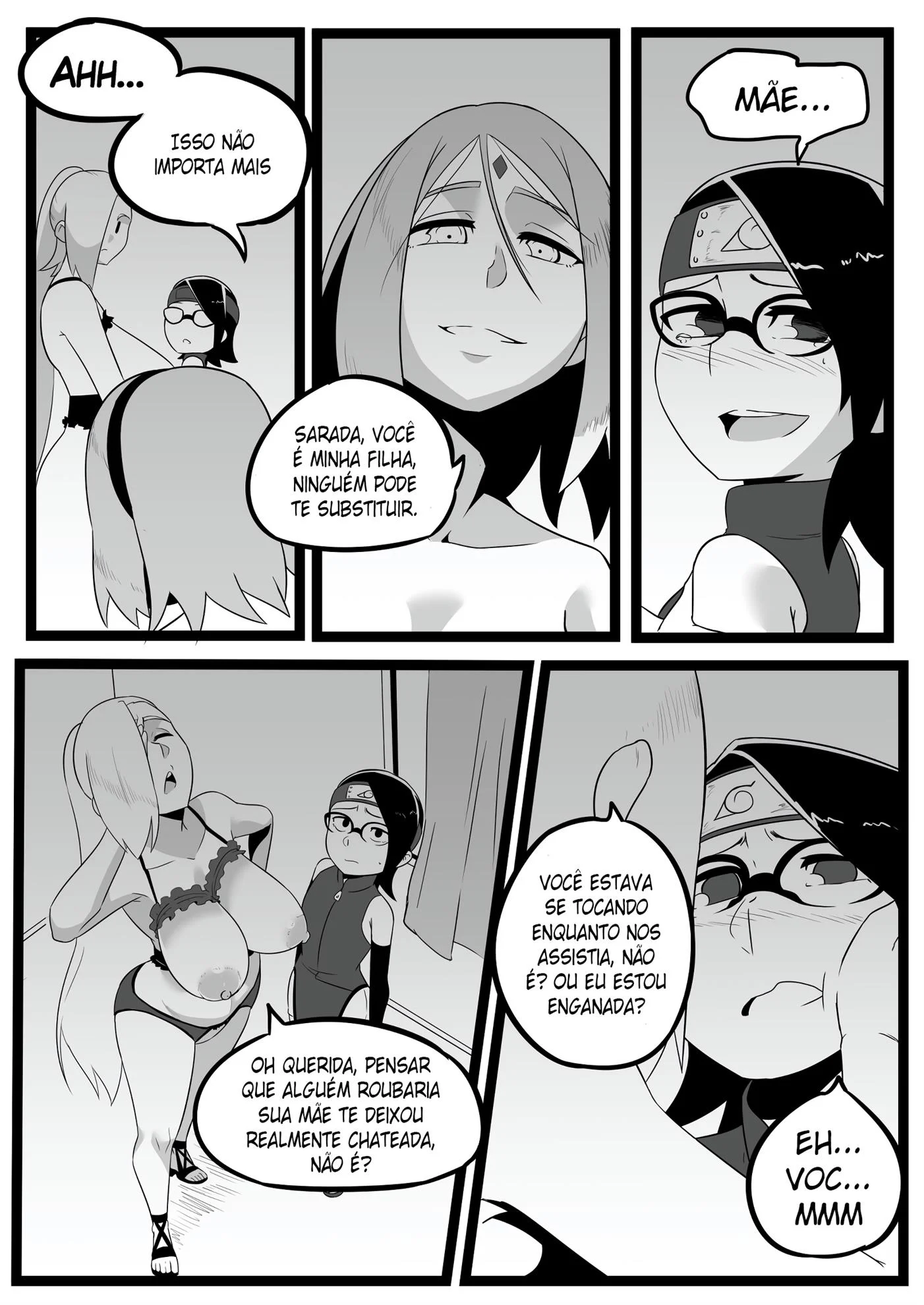 Mãe imoral 3 – HQ Hentai – Quadrinho De Sexo Em PT-BR