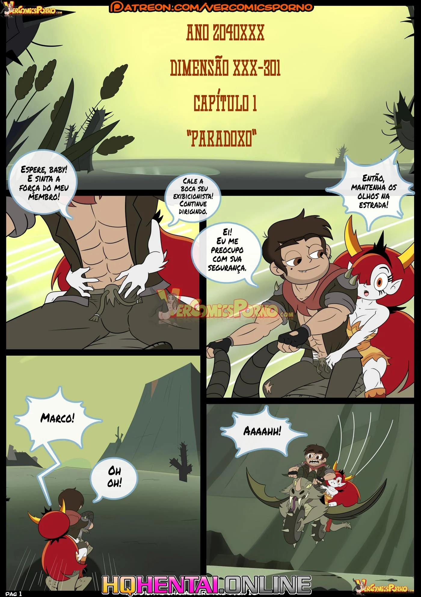 Marco vs as for&ccedil;as do tempo &ndash; Gozando Dentro &ndash; Quadrinho De Sexo Em PT-BR