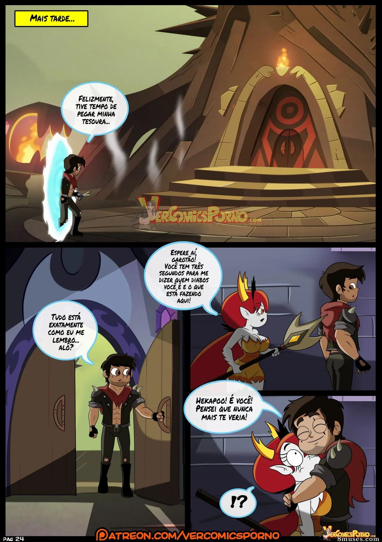 Marco vs as for&ccedil;as do tempo &ndash; Gozando Dentro &ndash; Quadrinho De Sexo Em PT-BR