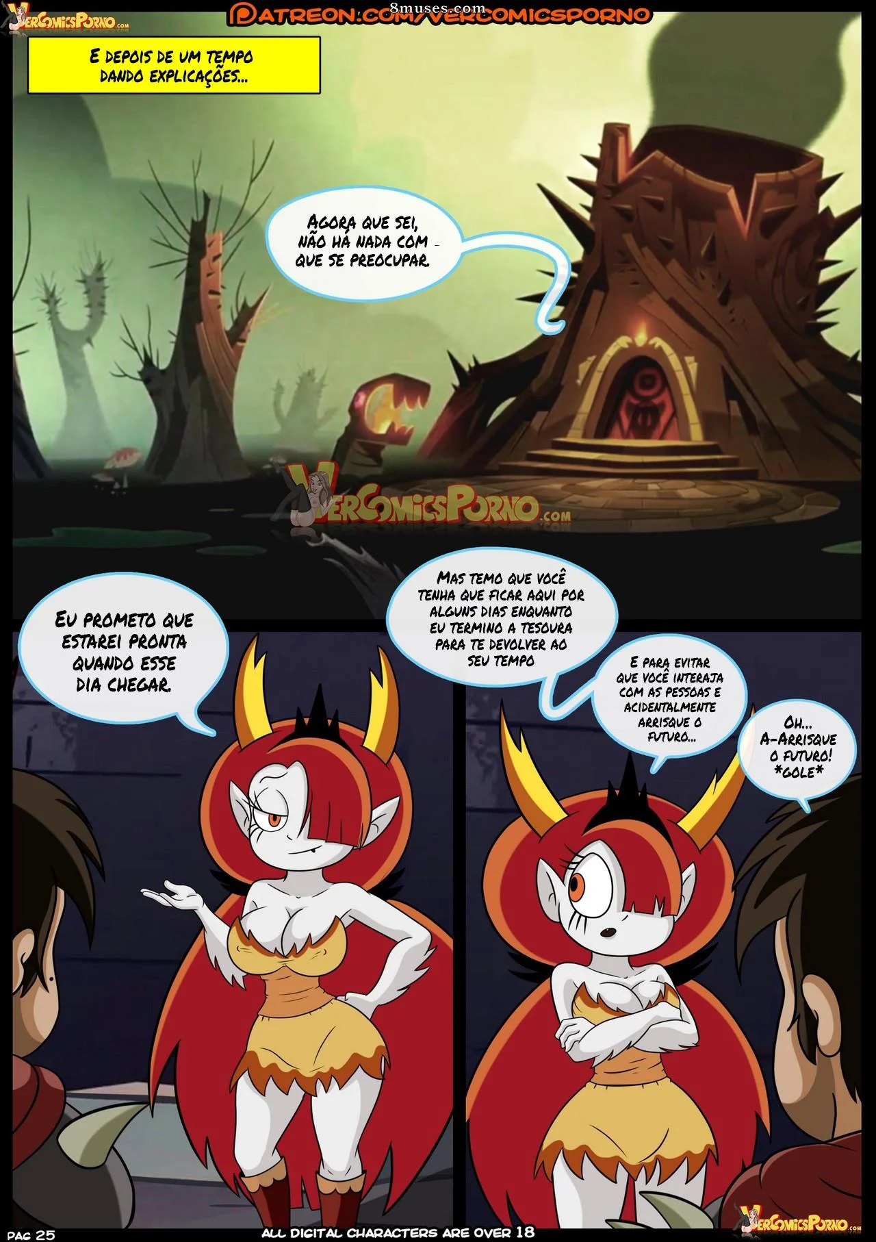 Marco vs as for&ccedil;as do tempo &ndash; Gozando Dentro &ndash; Quadrinho De Sexo Em PT-BR