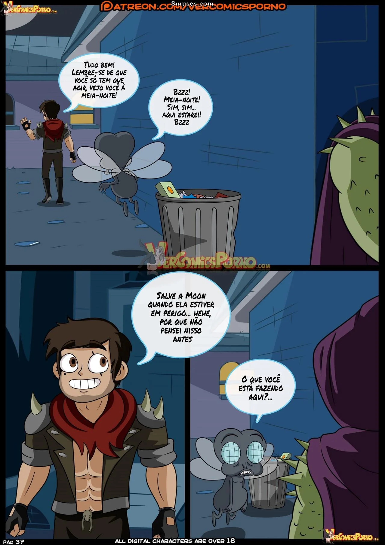 Marco vs as for&ccedil;as do tempo &ndash; Gozando Dentro &ndash; Quadrinho De Sexo Em PT-BR