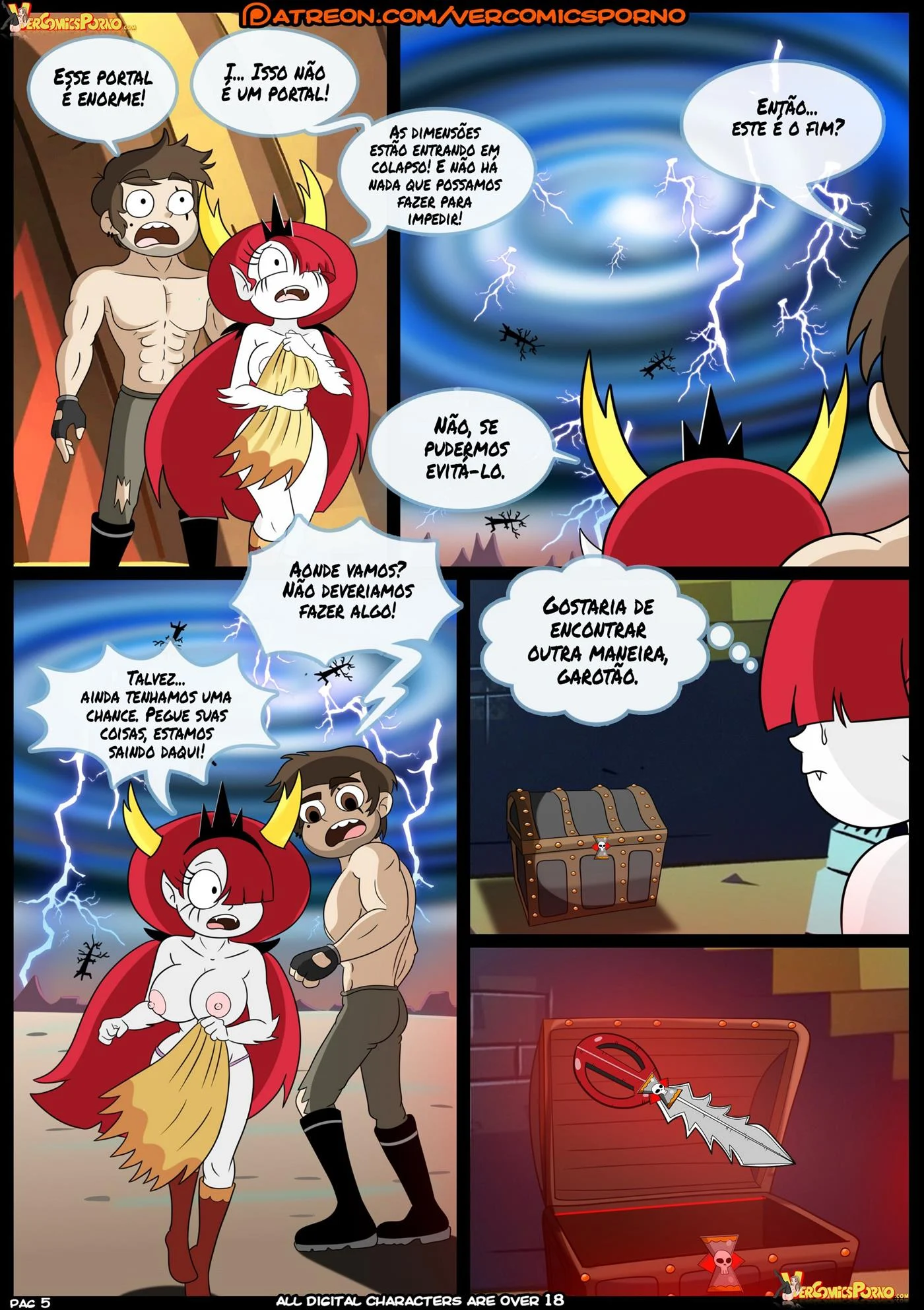 Marco vs as for&ccedil;as do tempo &ndash; Gozando Dentro &ndash; Quadrinho De Sexo Em PT-BR