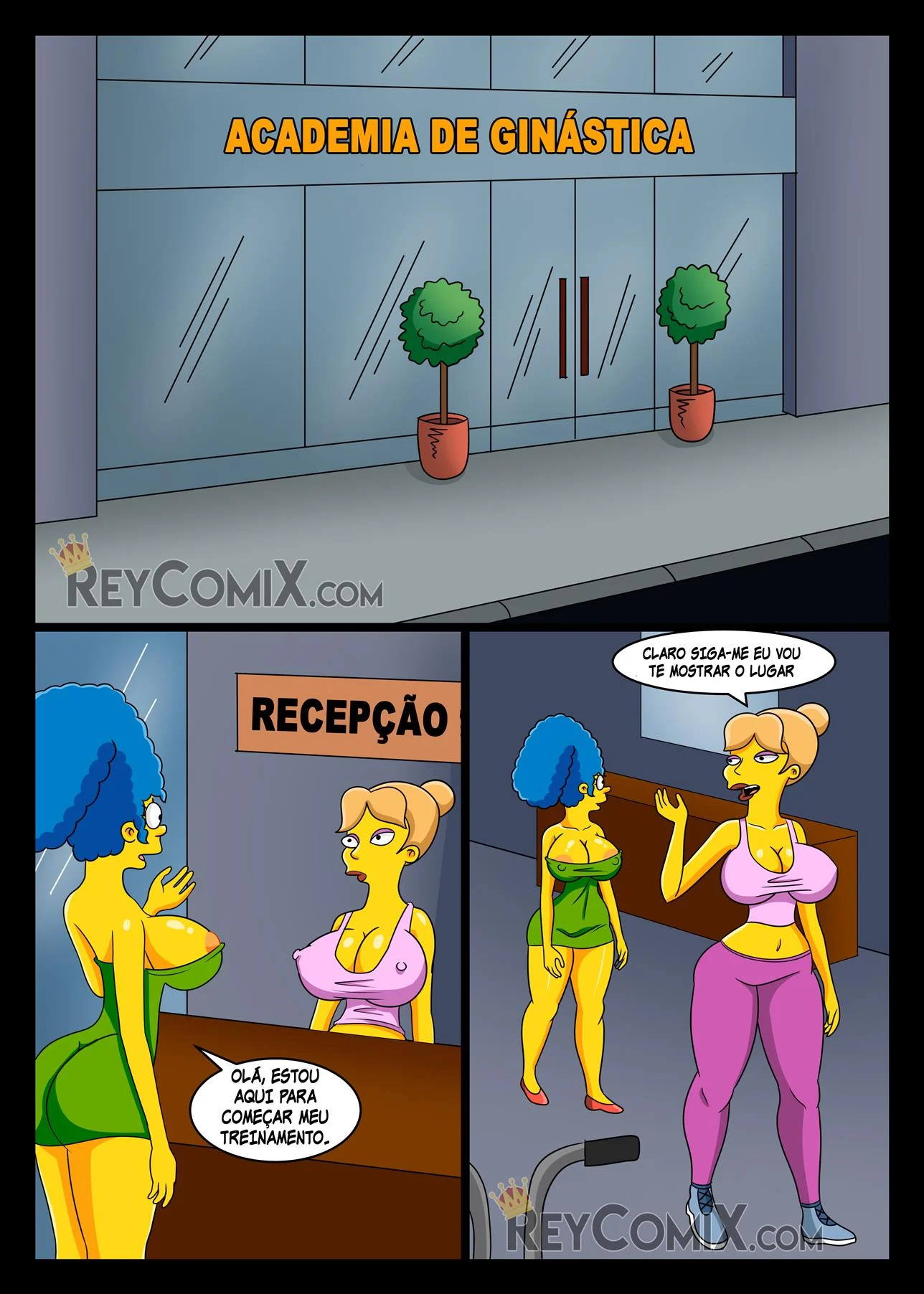 Marge na Academia &ndash; HQ Porno &ndash; Todo Traduzido