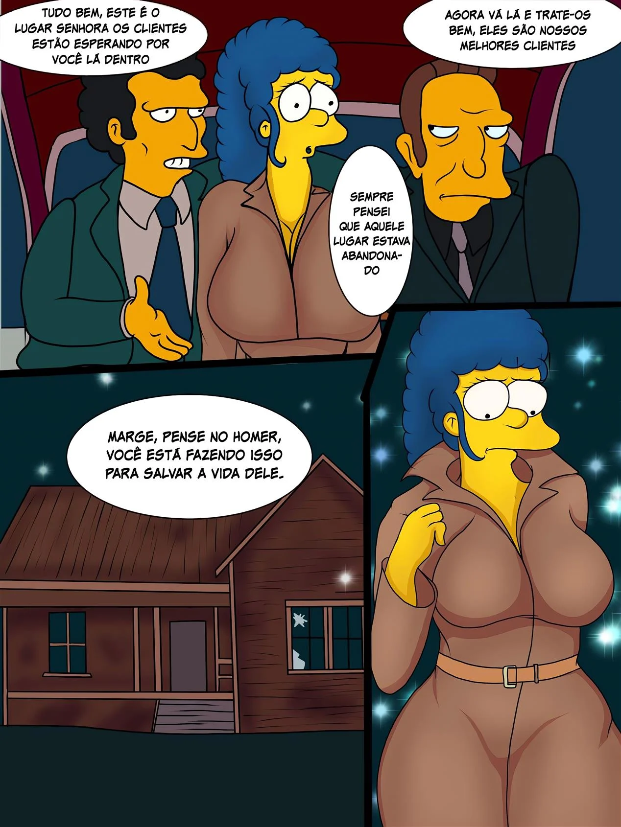 Marge pagando as dividas do marido &ndash; Gozando Dentro &ndash; Ler Quadrinho Porno PT-BR